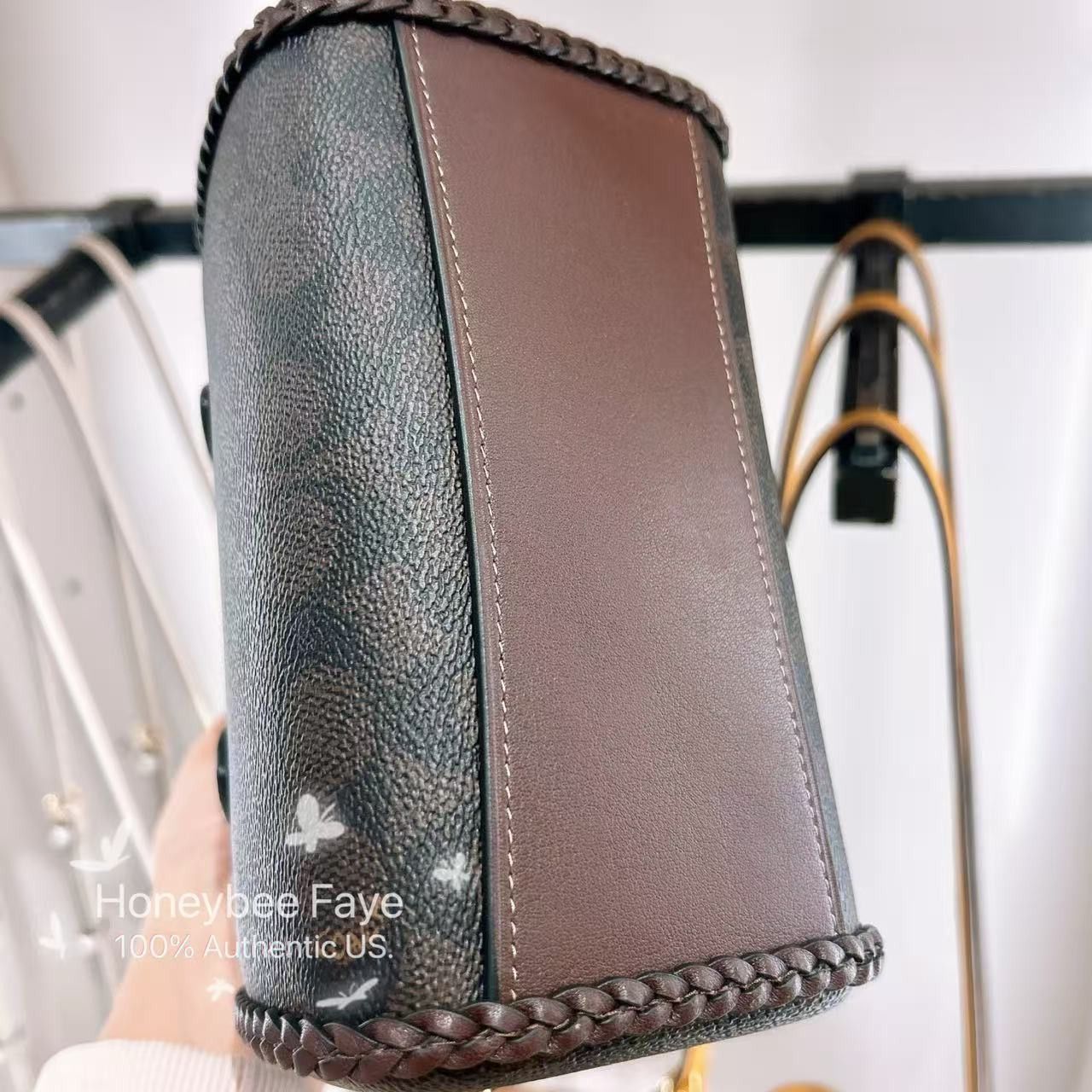 Coach Mini Rowan Crossbody Bag In Signature Canvas With Fringe Size ONE SIZE - 8 Thumbnail