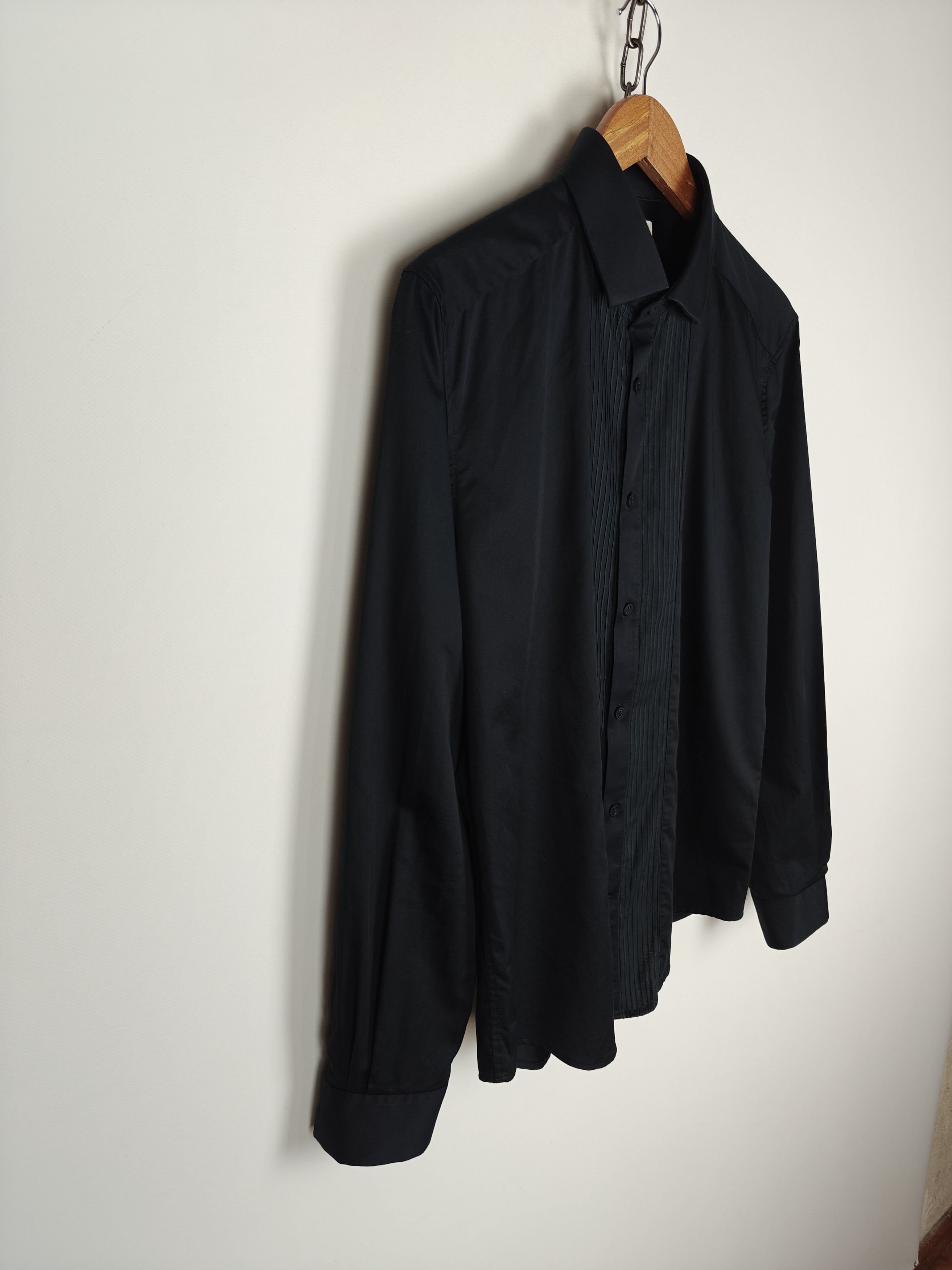 Reiss Reiss Black Shirt Longsleebe Slim Fit Black size L Size US L / EU 52-54 / 3 - 4 Thumbnail