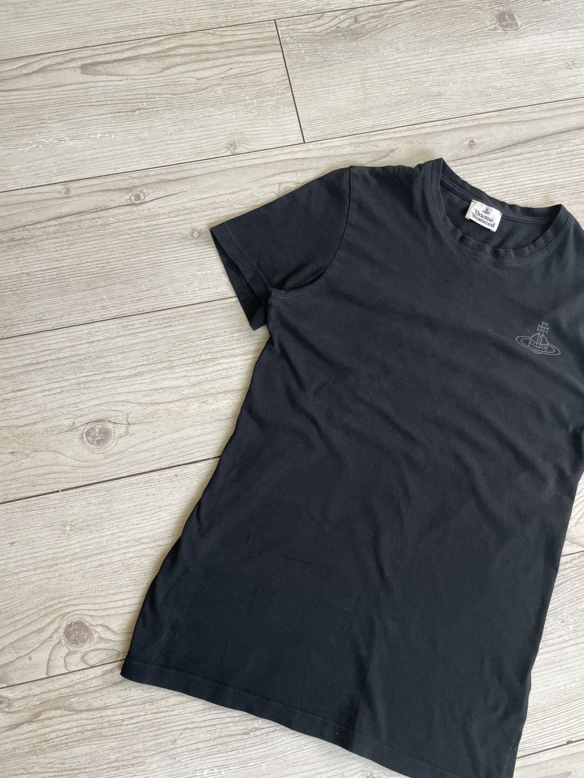 Vintage × Vivienne Westwood Vivienne Westwood T Shirt Faded Black T Shirt Mini Logo Y2k Size US S / EU 44-46 / 1 - 2 Thumbnail