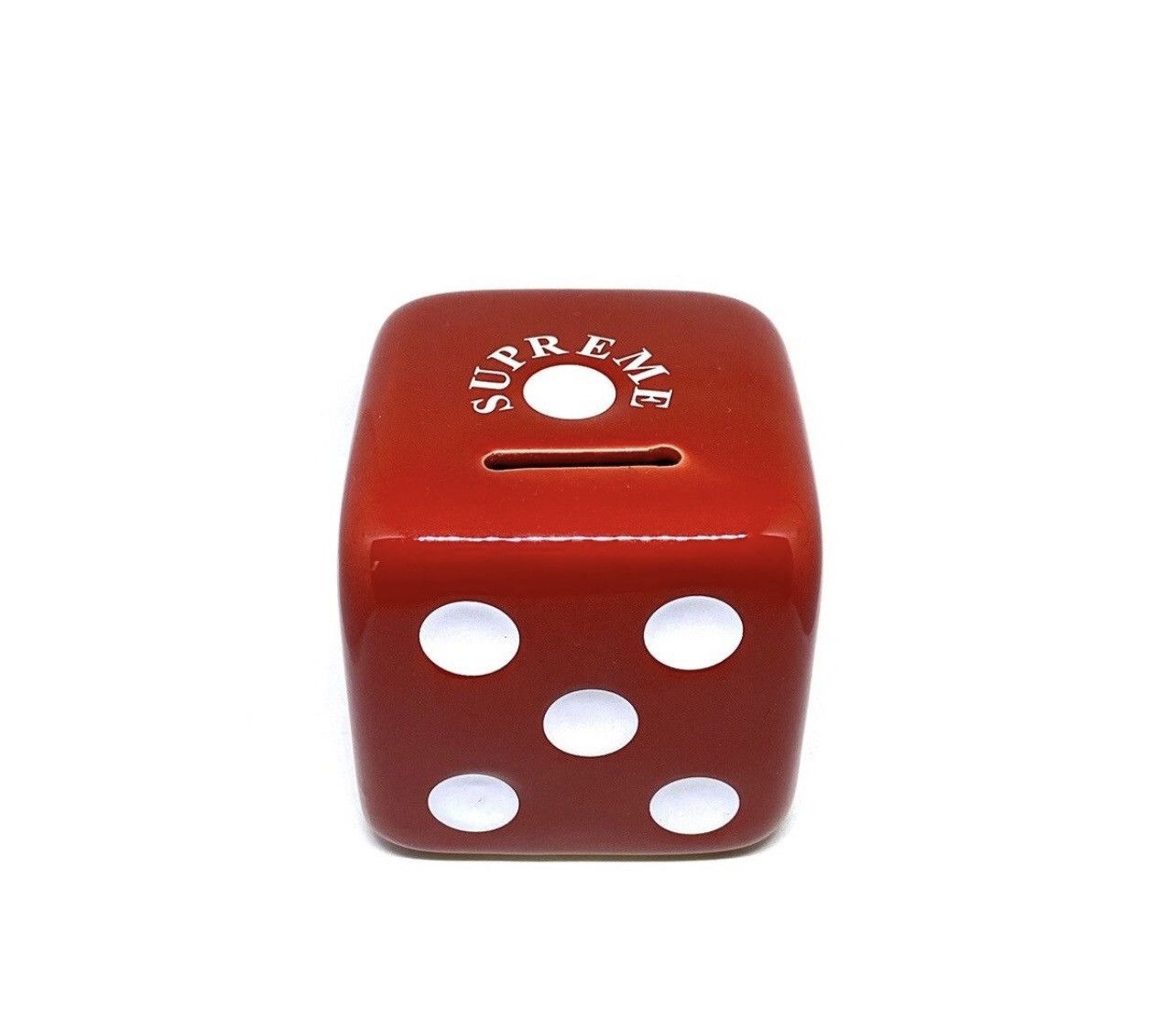 image of Supreme Ceramic Dice Coin Bank in Red, Men's