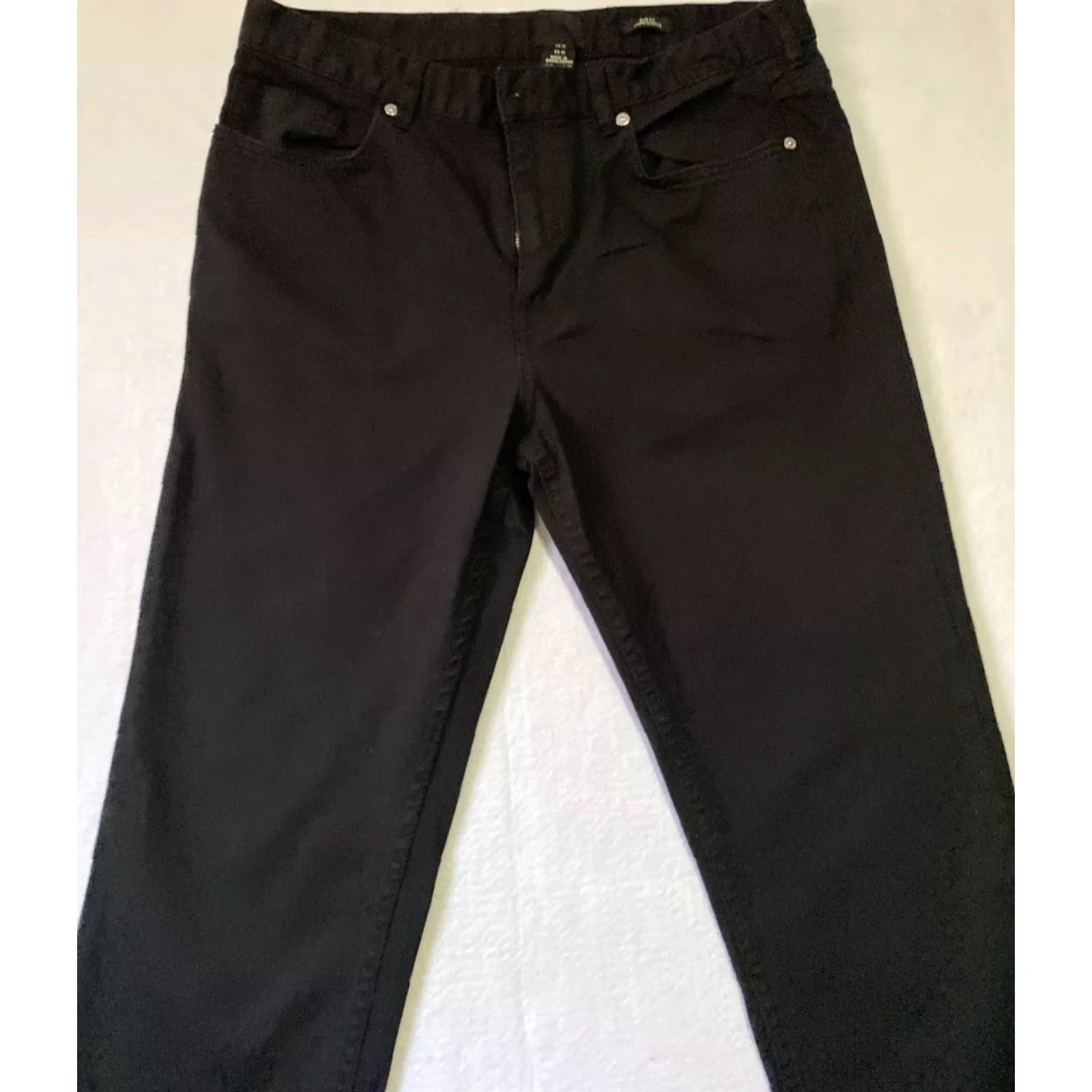 H&M H&M Jeans Men Slim 31x31 Black Denim Low Waist Stretch 5-Pocket Modern Modern Mens Skinny Inseam 31 Button Zipper Belt Loops Cotton Blend Denim Jeans Size US 31 - 2 Thumbnail