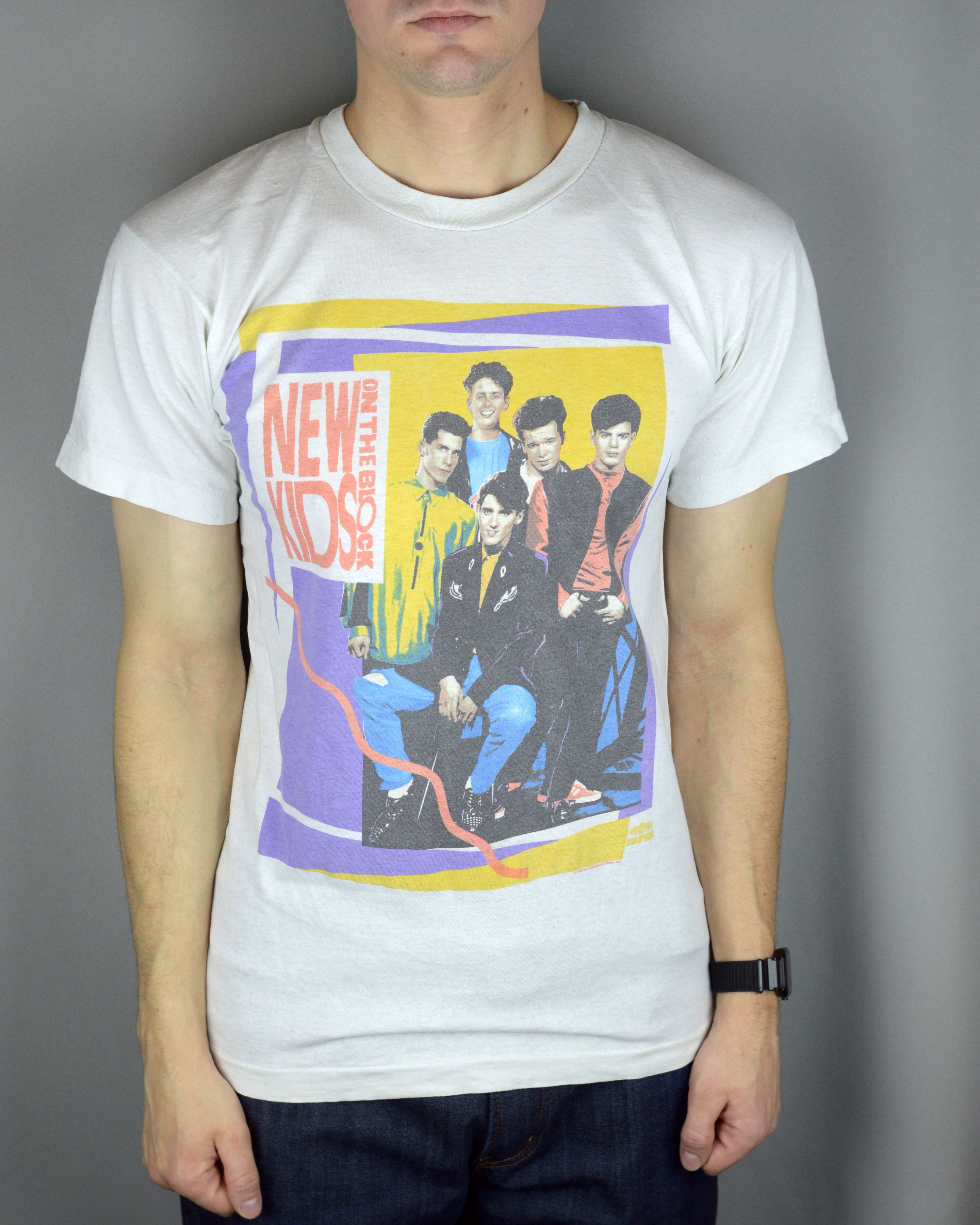 Band Tees × Vintage Vintage New kids On The Block 1990 t shirt Size US M / EU 48-50 / 2 - 1 Thumbnail