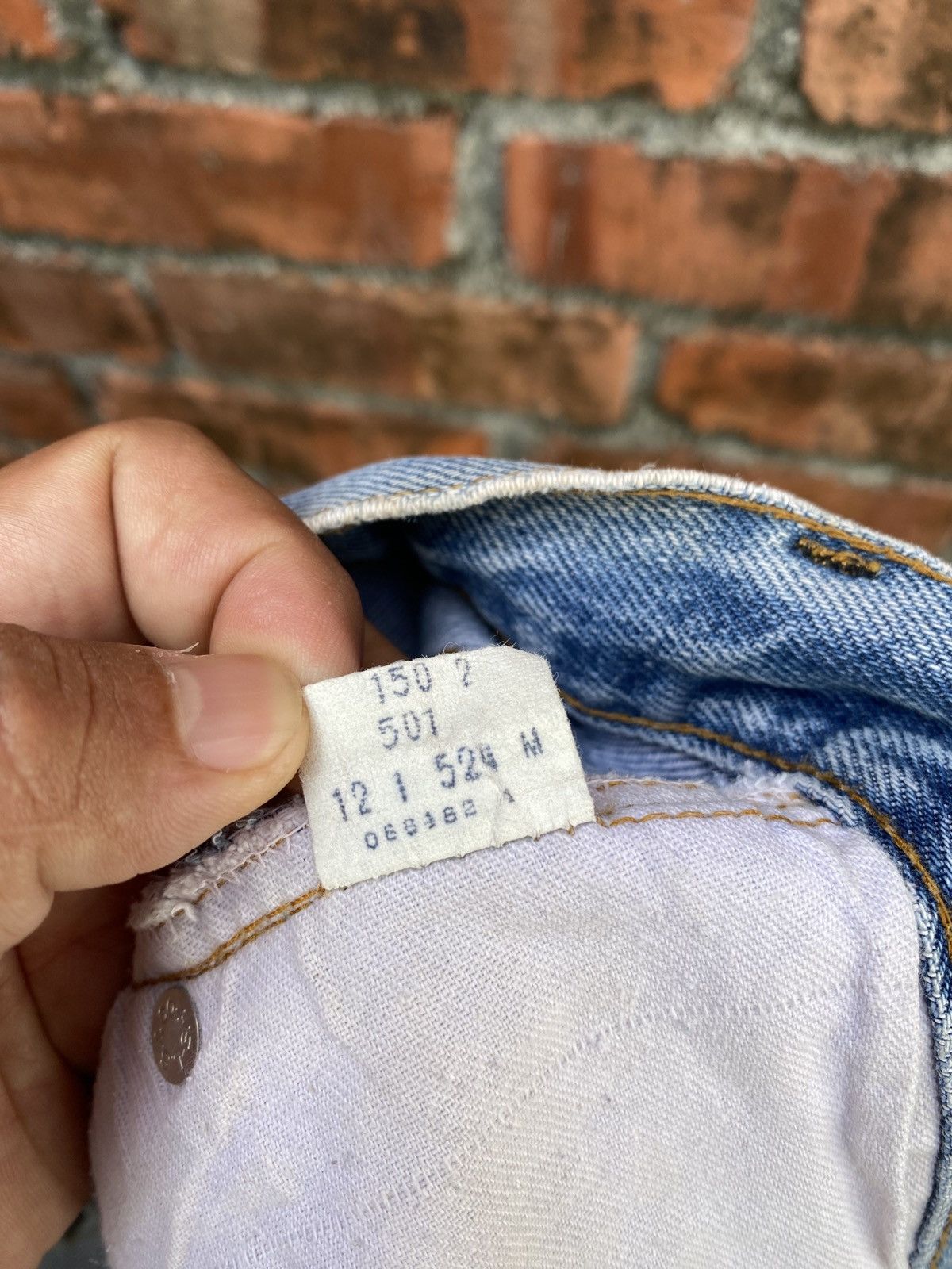 Levi's Vintage Clothing W30x30 Vintage levi's 501 redline distressed ripped USA Size US 30 / EU 46 - 12 Thumbnail