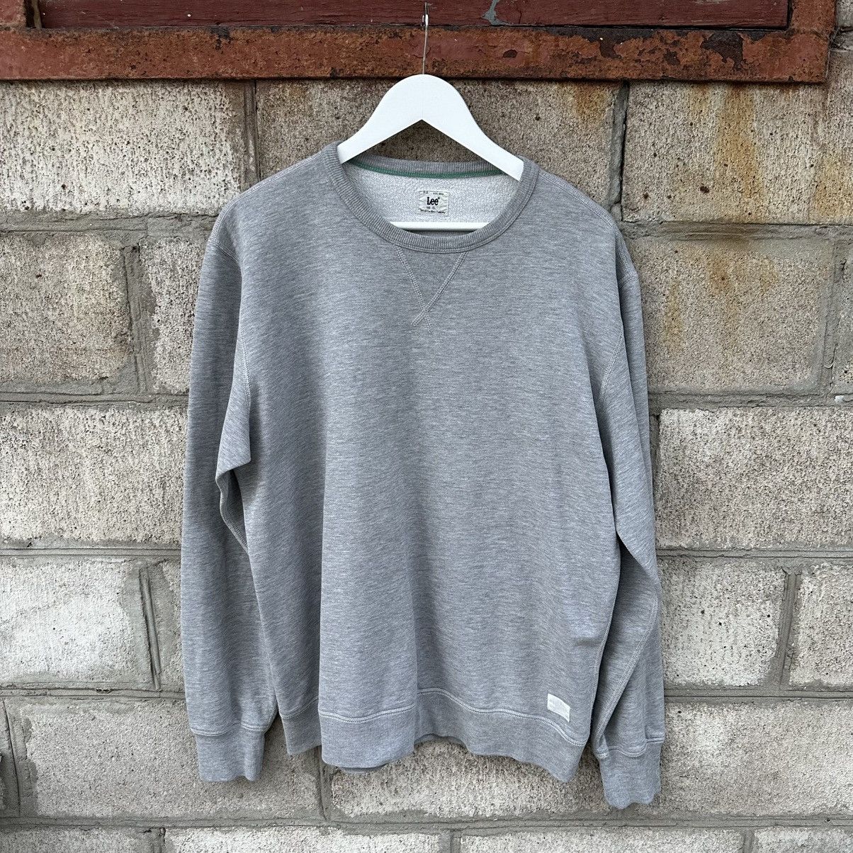 トップス LEE heavy weight independent 90s Vintage Lee Heavyweight Red Blank Sweatshirt Size Large Made In
