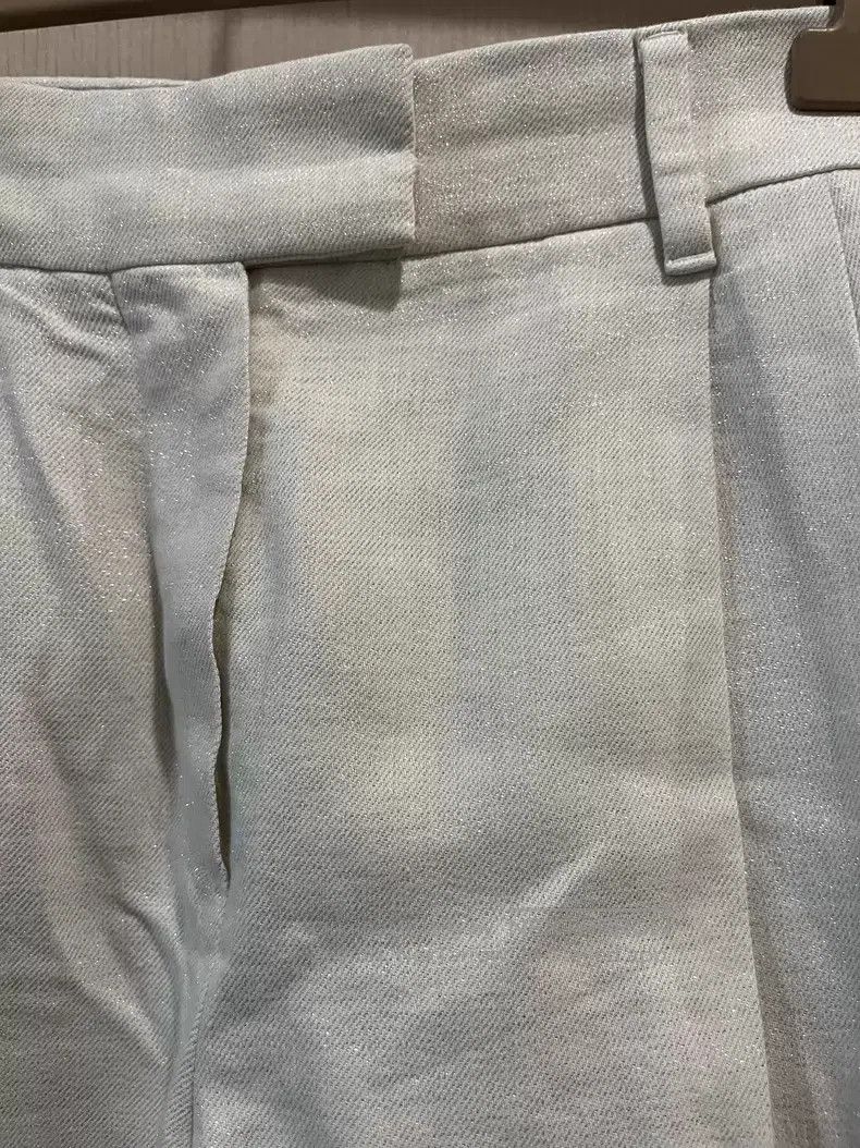 Brunello Cucinelli Brunello Cucinelli Pearl Shimmer Casual Trousers Size 24" / US 00 / IT 34 - 4 Thumbnail