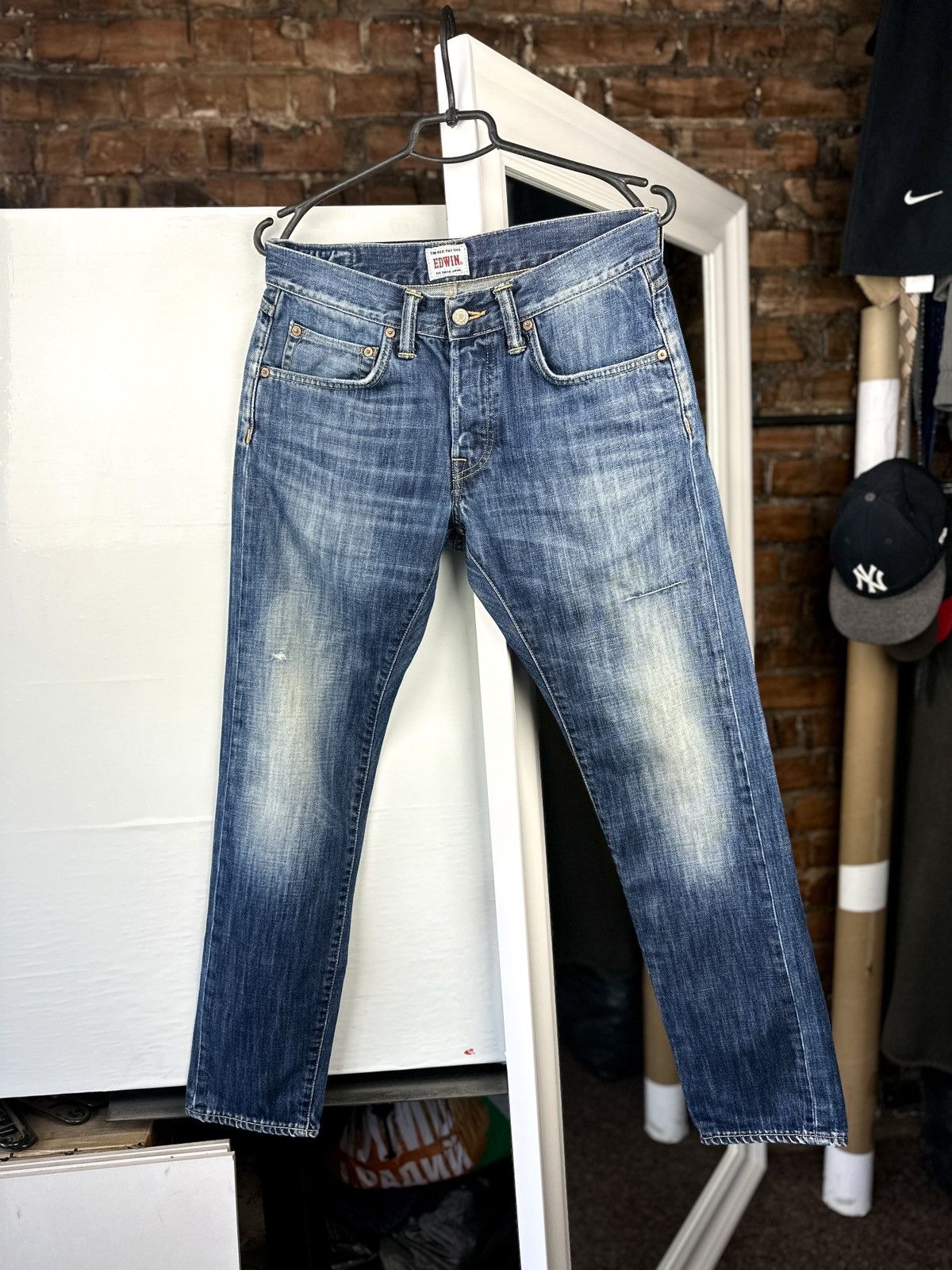 Edwin × Japanese Brand Mens Jeans Edwin ED-55 Relaxed Blue Size: 31/32 Size US 31 - 1 Thumbnail