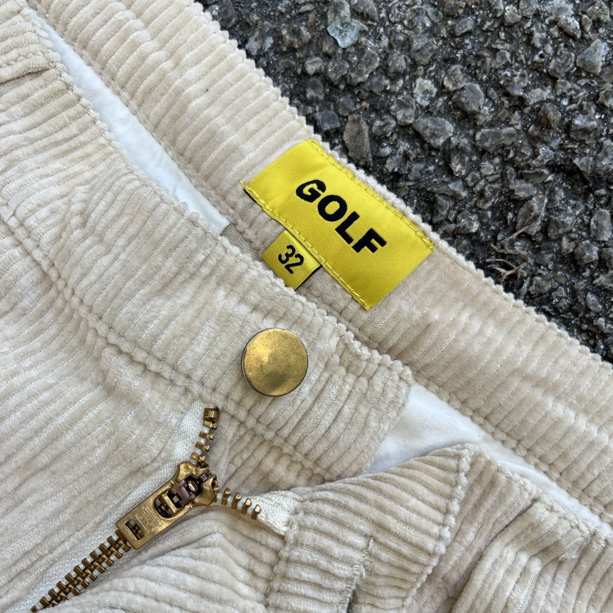 Golf Wang Golf Wang Cargo Corduroy Cream Pants Size US 32 / EU 48 - 6 Thumbnail