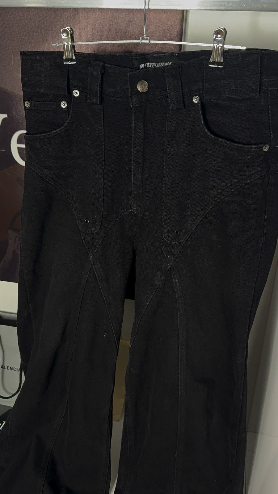 No Faith Studios ✅ No Faith Studios Washed Black Jeans M Size US 32 / EU 48 - 2 Thumbnail