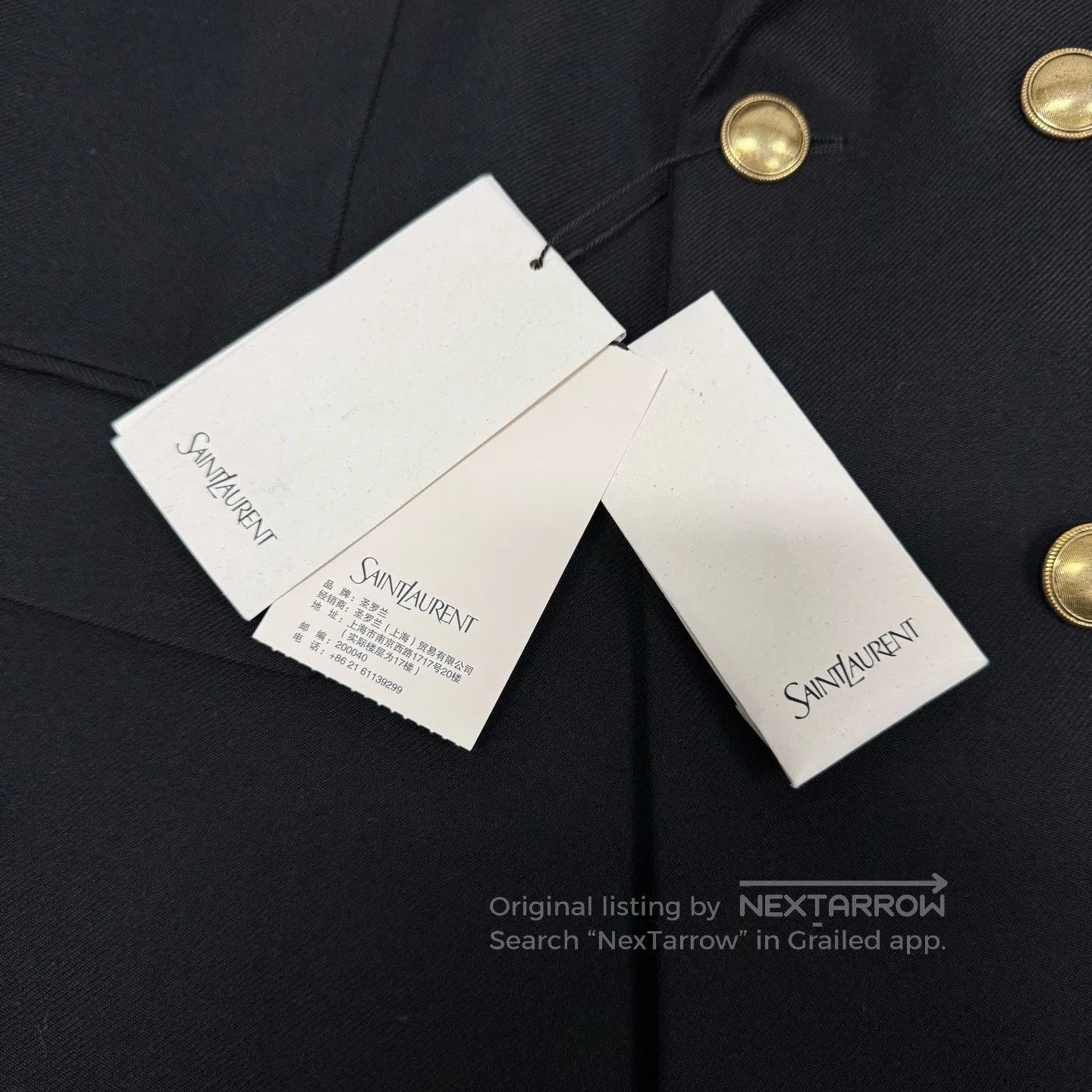 Saint Laurent Paris Saint Laurent Paris size 42 Golden double-breasted button-d Size XL / US 12-14 / IT 48-50 - 5 Thumbnail