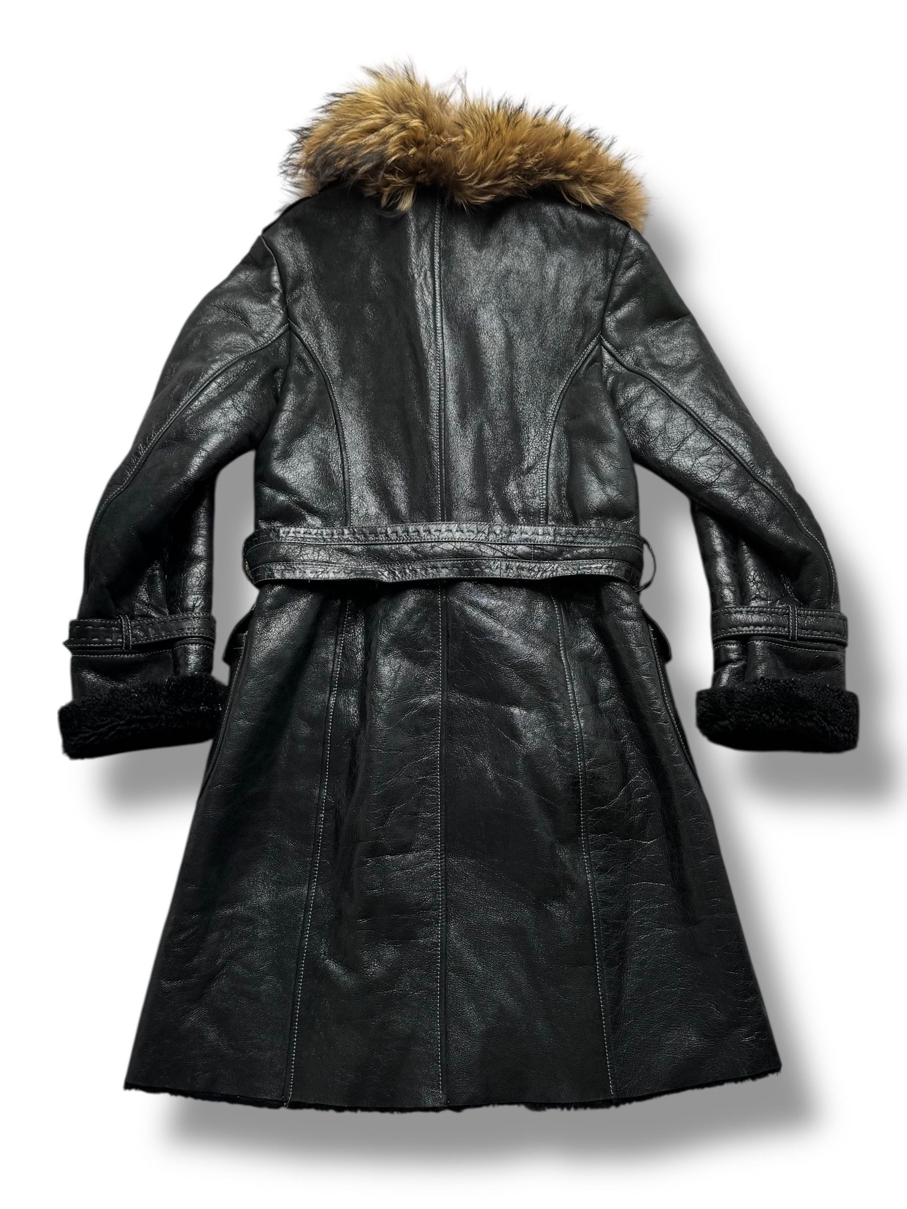 Vintage 90's Real Sheepskin Coat(V258) Size M / US 6-8 / IT 42-44 - 7 Thumbnail