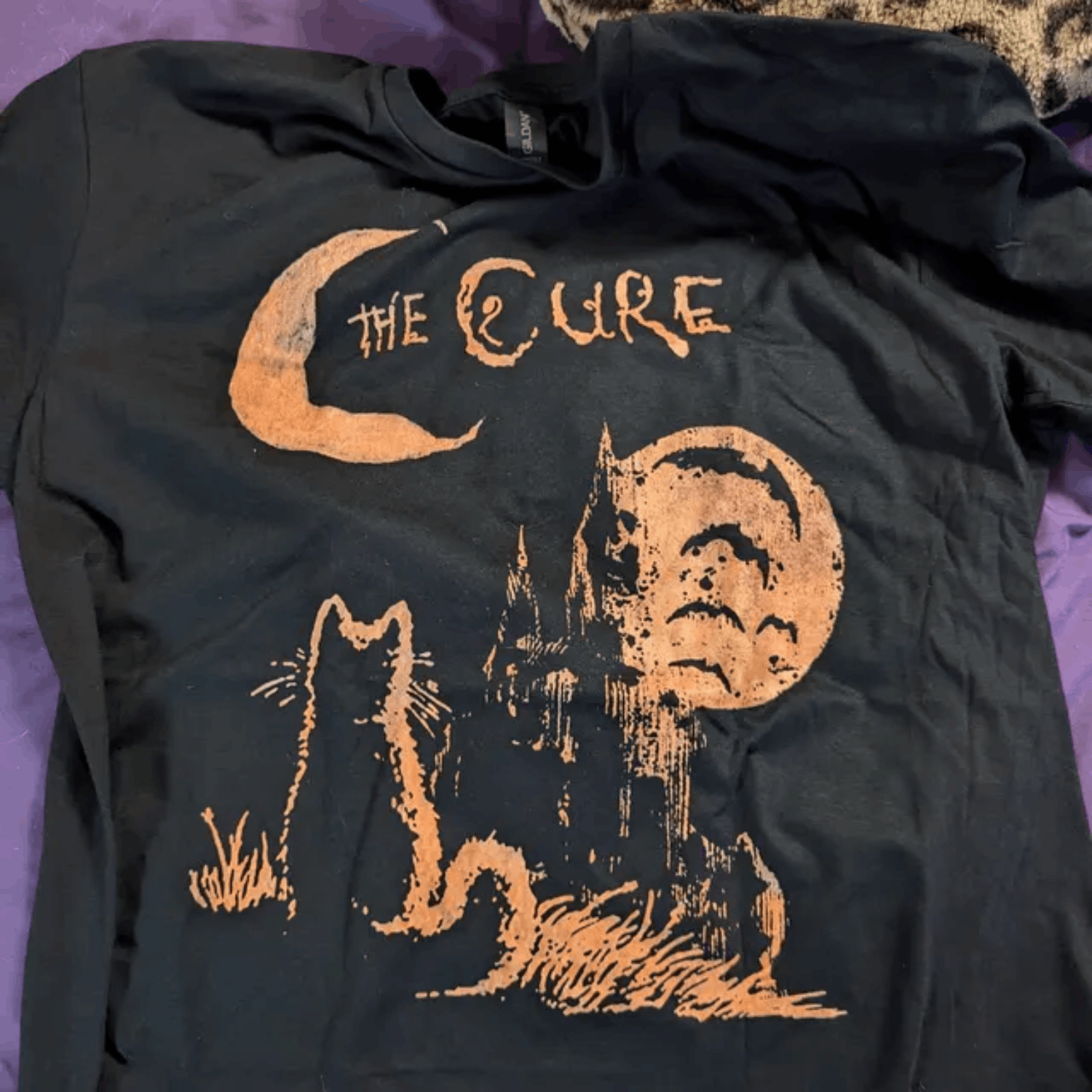 Band Tees × Vintage The Cure Cat Tee, 90s Alt Indie Rock, Cat Lover Gift Size US L / EU 52-54 / 3 - 1 Thumbnail