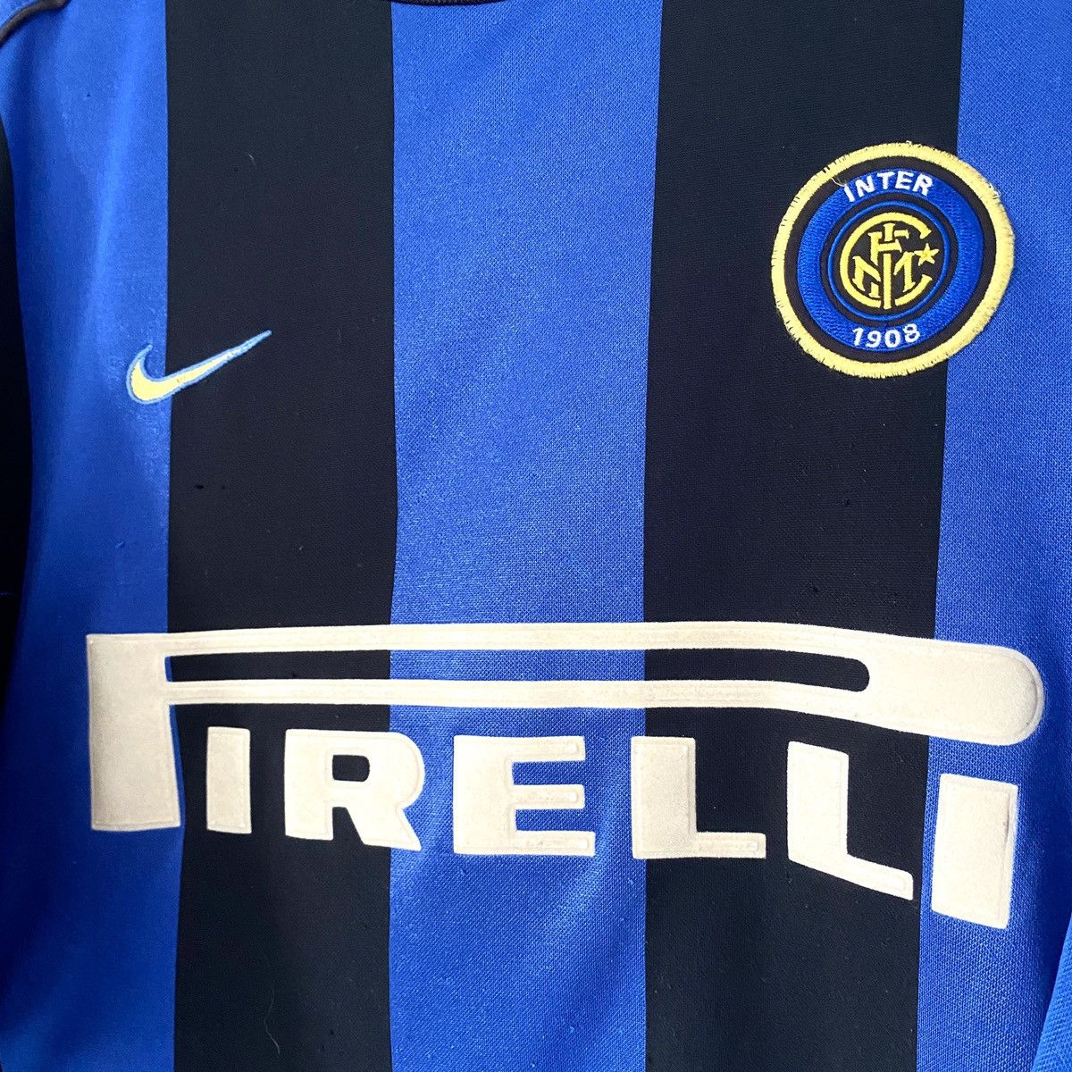 Nike × Vintage 1999 2000 Inter Italy Nike Vintage Home Kit Soccer Jersey FC Size US M / EU 48-50 / 2 - 4 Thumbnail