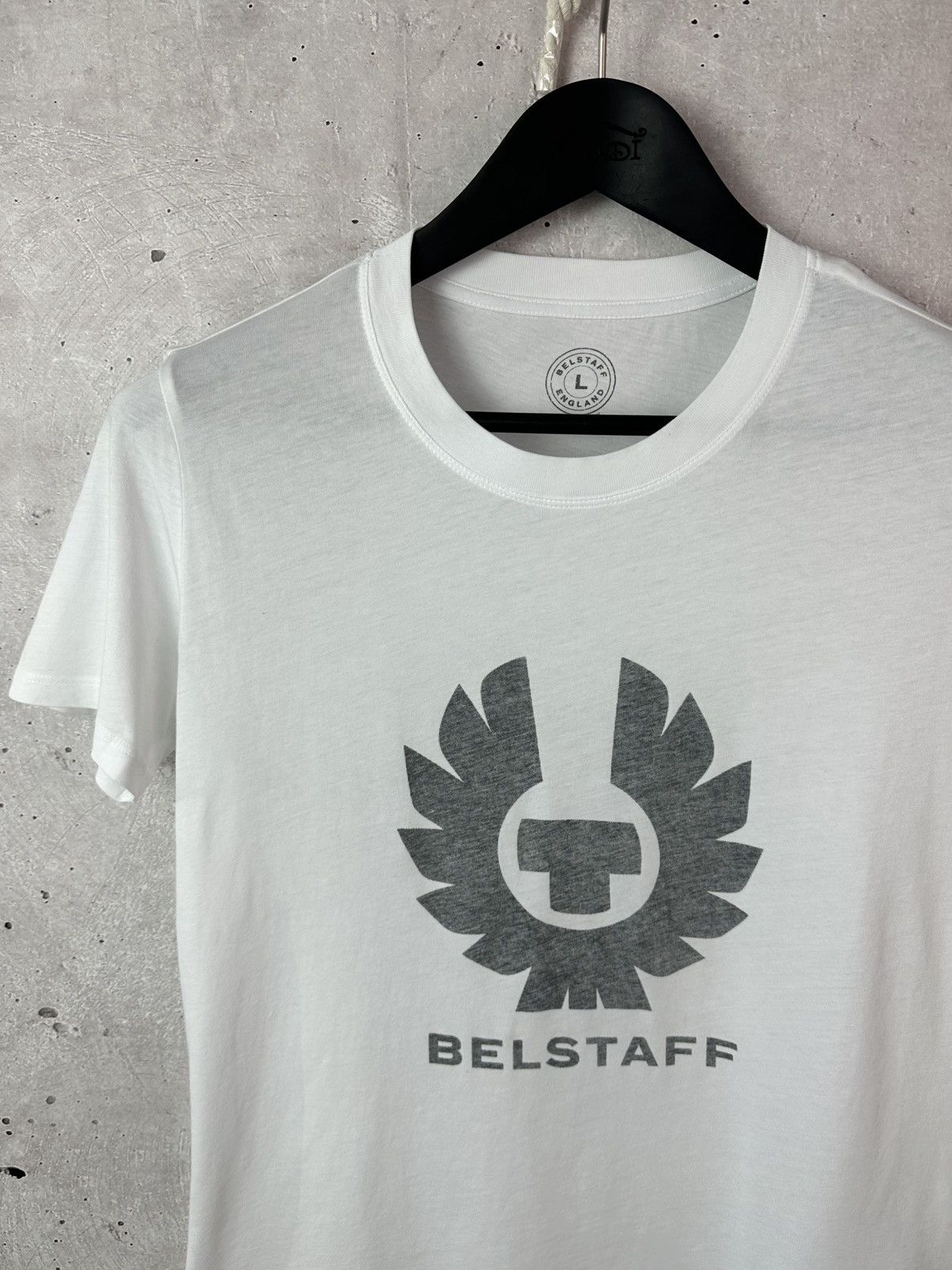 Belstaff Belstaff White Cotton Logo Crew Neck Short Sleeve T-shirt Size S / US 4 / IT 40 - 3 Thumbnail