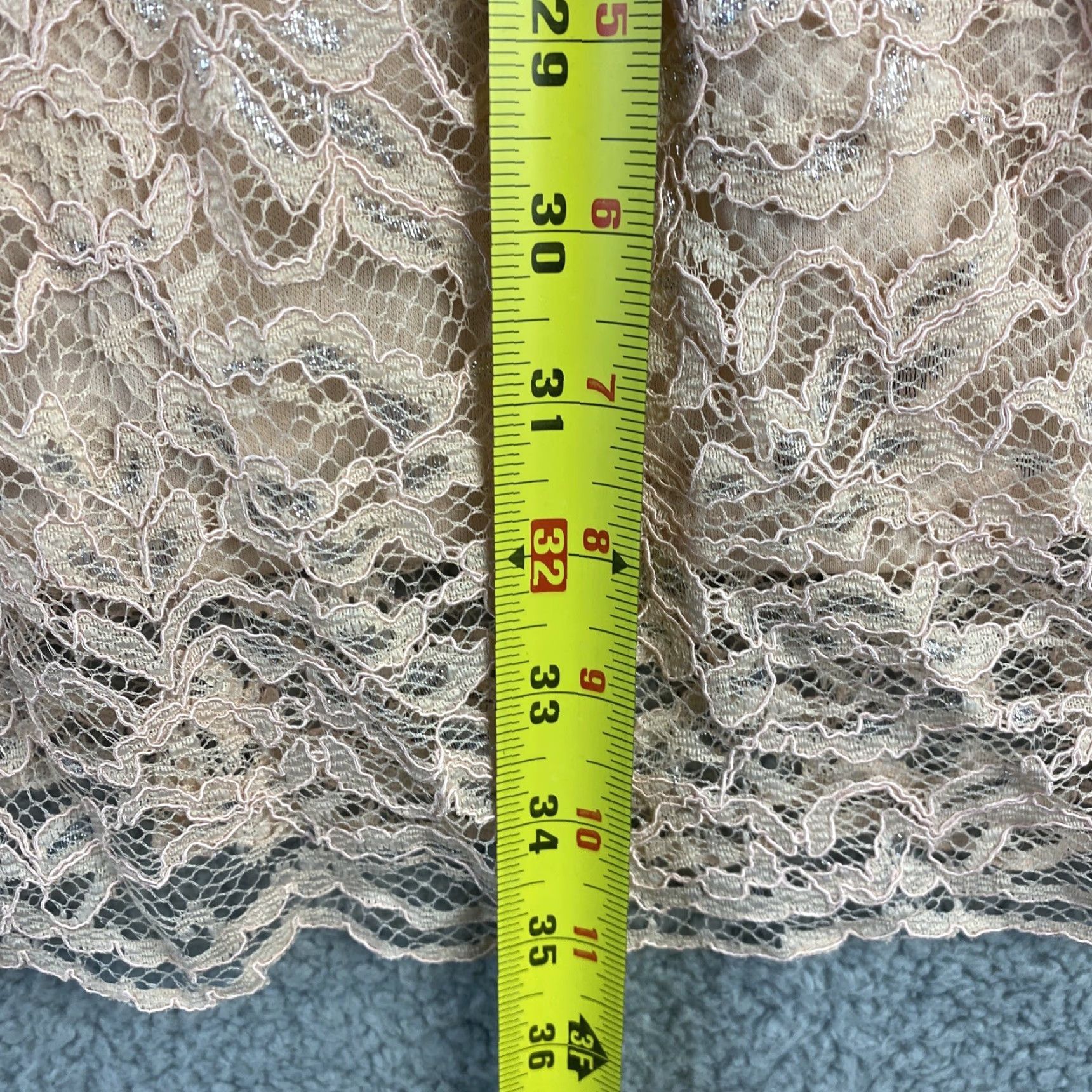 Vintage VINTAGE Xhilaration Womens Mini Dress Lace Sleeveless Party Dress Size XL Mauve Size XL / US 12-14 / IT 48-50 - 6 Thumbnail