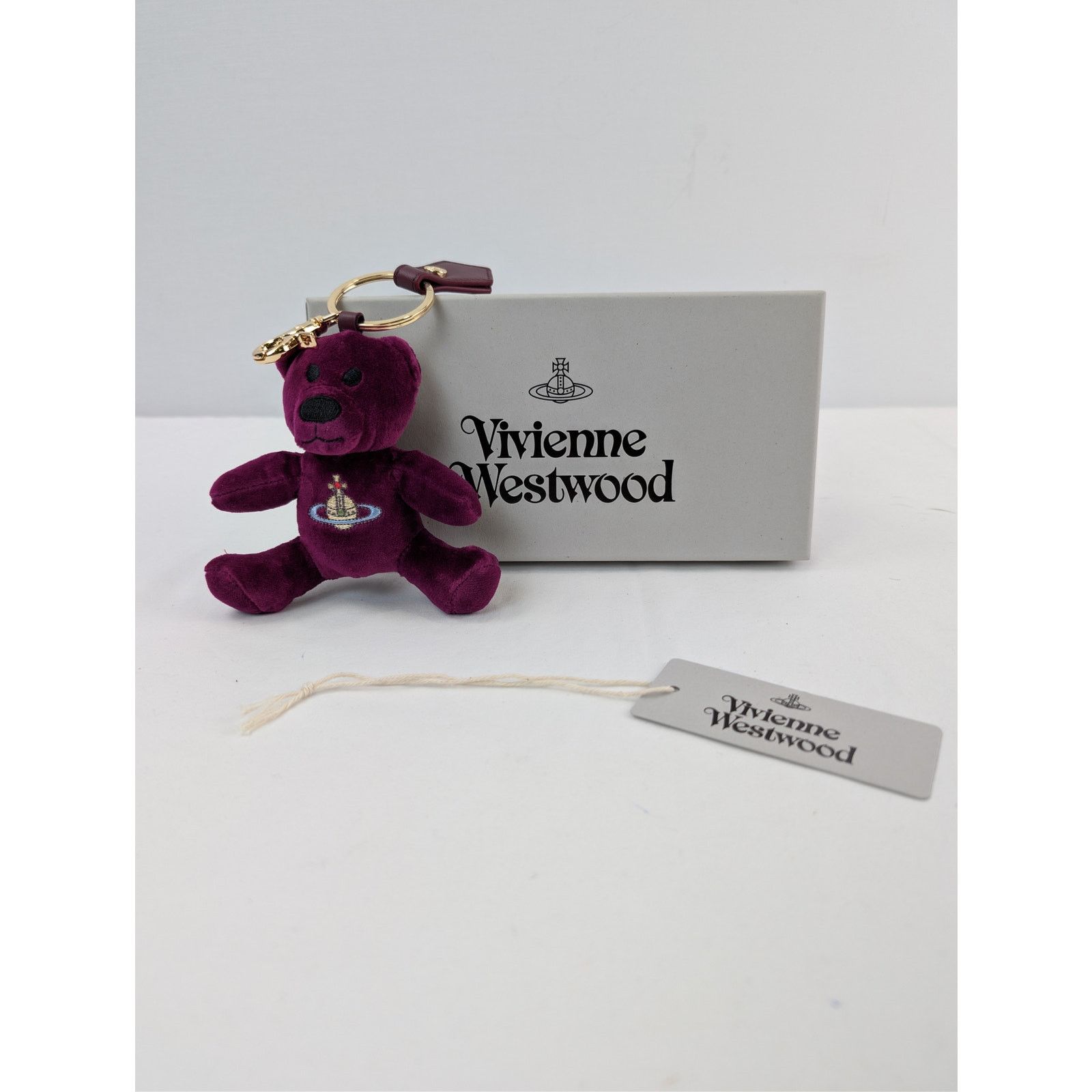 Vivienne Westwood o1rshd1 Size: OS / Teddy Bear Keyring / Bag Charm in Purple Size ONE SIZE - 14 Thumbnail