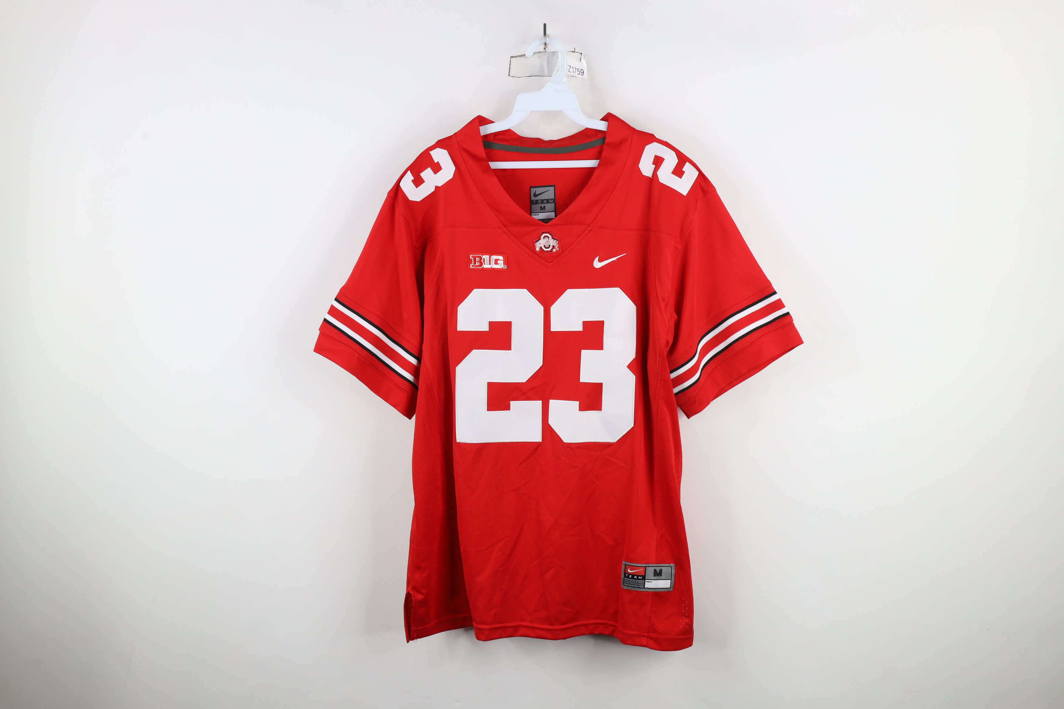 Nike × Vintage Nike White Ohio State University Football Jersey Red #23 Size US M / EU 48-50 / 2 - 1 Thumbnail