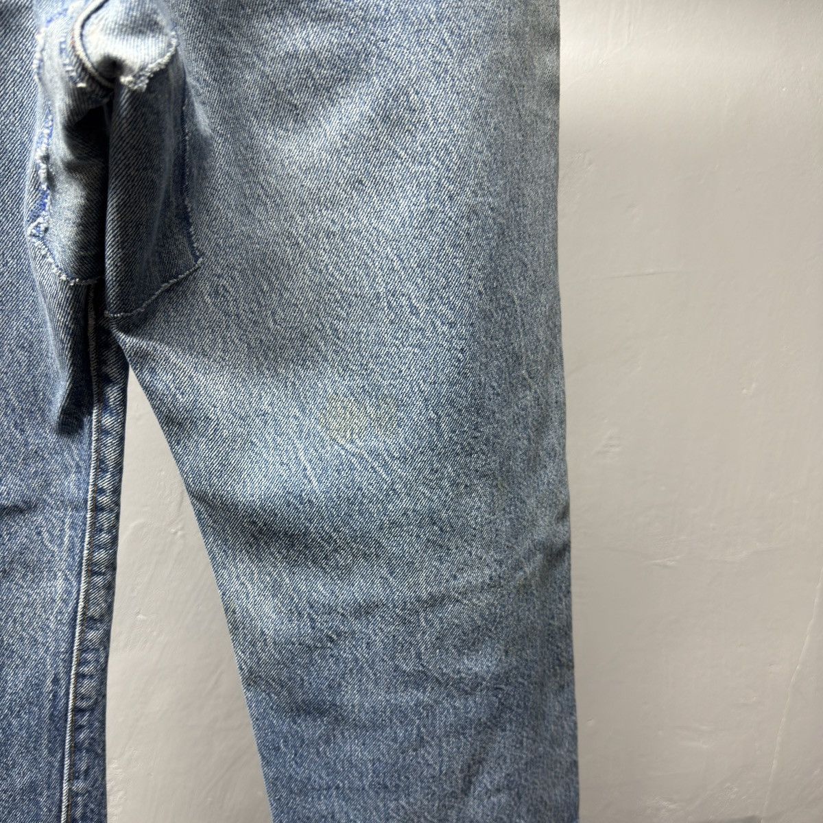 Levi's 80s Levi's 501 Thrashed Distressed Jeans ERD Grunge Chrome Size US 31 - 15 Thumbnail