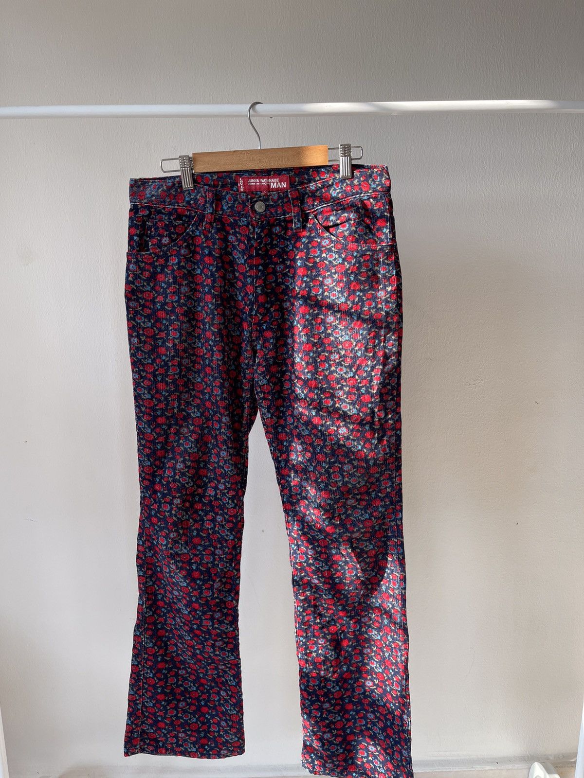 Comme des Garcons Homme Plus × Junya Watanabe × Levi's AD2002 Junya Watanabe X Levis Floral Conduray Flare Pants Size US 31 - 2 Thumbnail