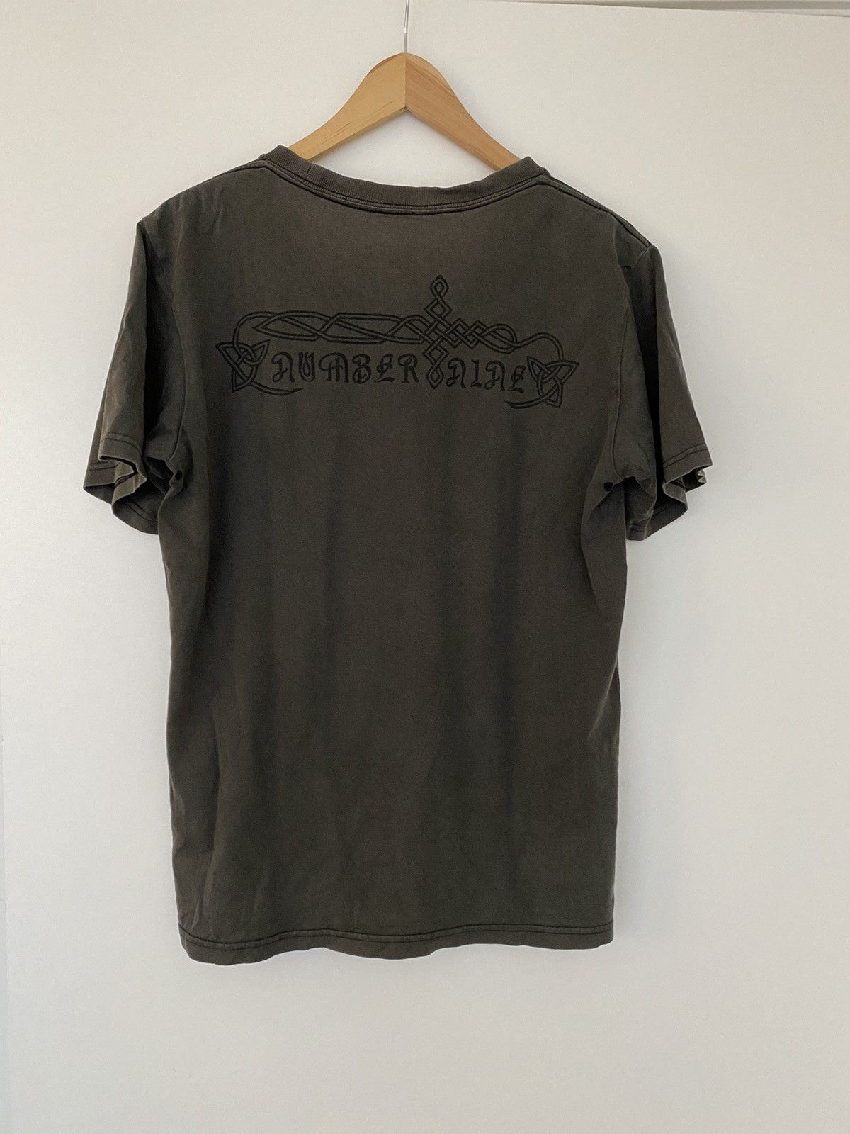 image of Number N Ine Number (N)Ine Archive Celtic Knots Tee in Gray Green, Men's (Size Medium)