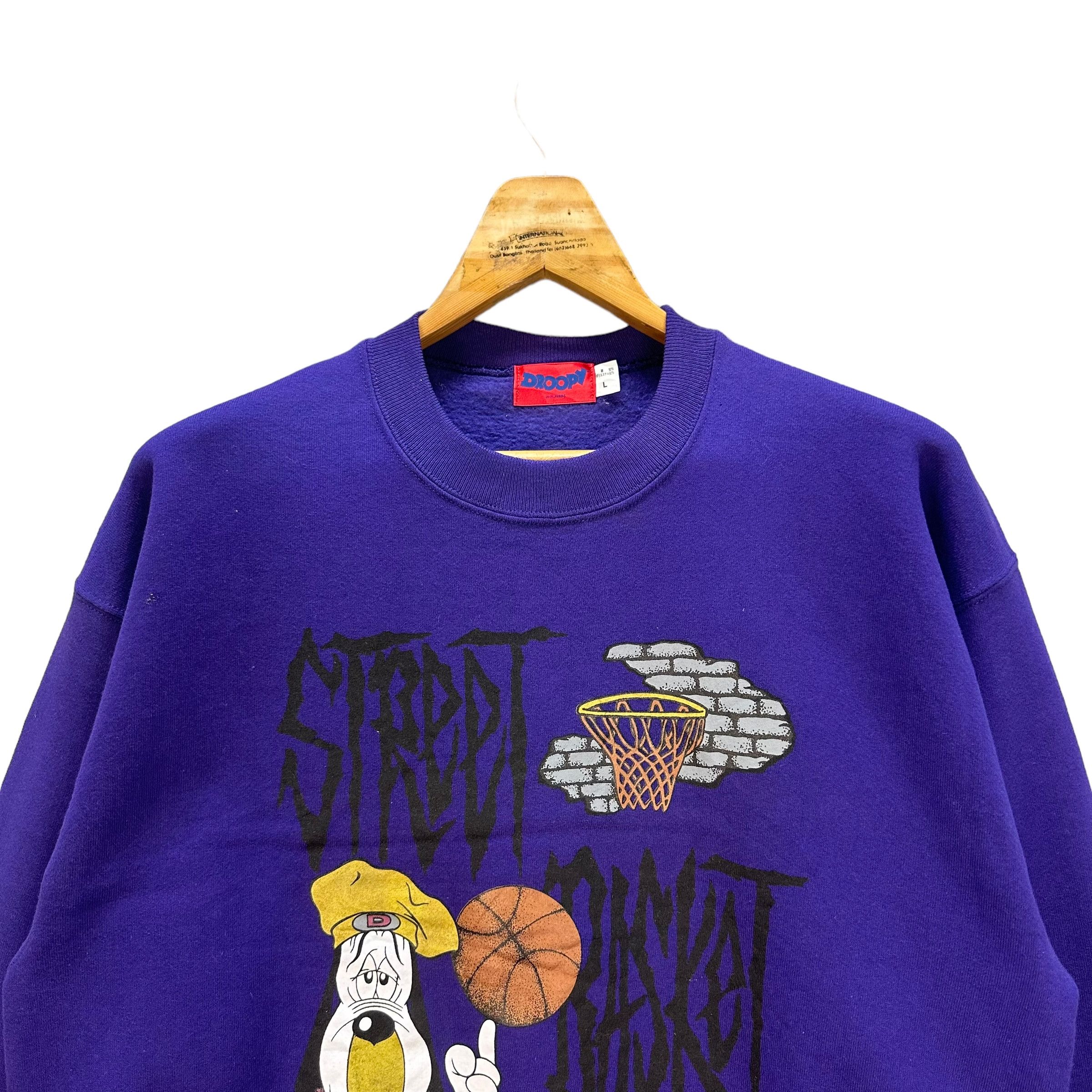 Cartoon Network 94's DROOPY STREET BASKET GRAPHIC SWEATSHIRTS #8907-037 Size US L / EU 52-54 / 3 - 2 Thumbnail