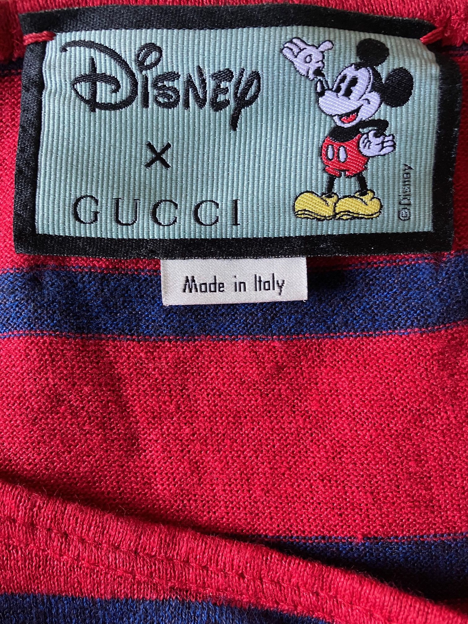 Disney × Gucci Gucci Mickey Mouse Striped T Size US M / EU 48-50 / 2 - 6 Thumbnail