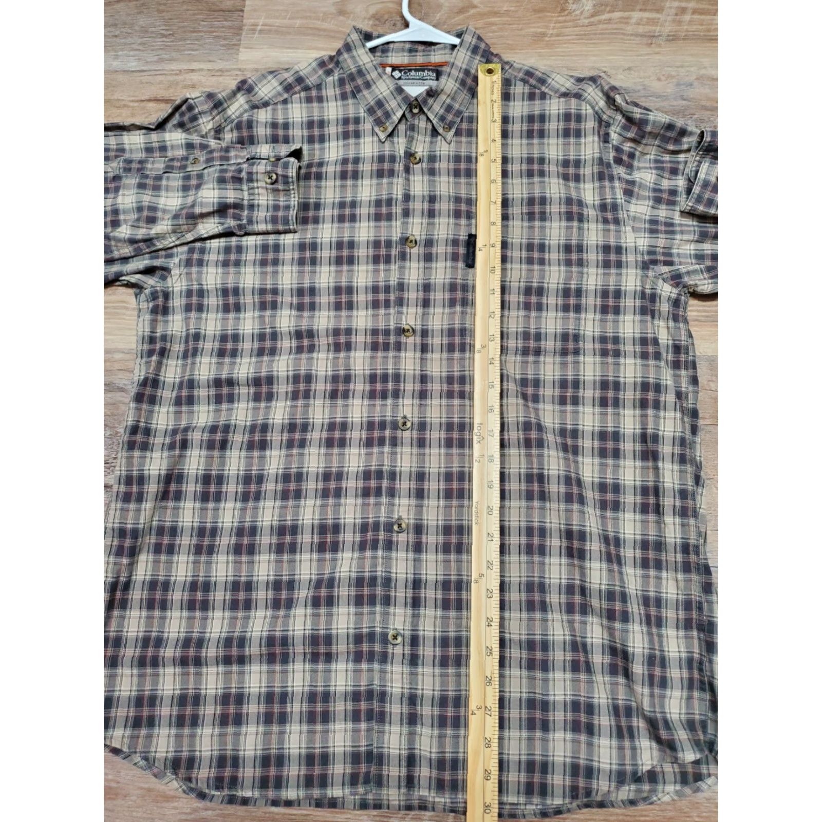 Vintage Columbia XCO Shirt Men’s Long Sleeve Plaid Button Down Size L Brown Front Pocket Size US L / EU 52-54 / 3 - 8 Thumbnail