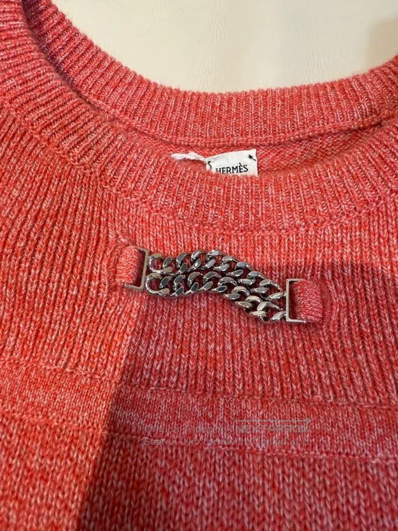 Hermes Hermes Chain Cashmere Knitted Dress Size XXS / US 00 / IT 34 - 6 Thumbnail