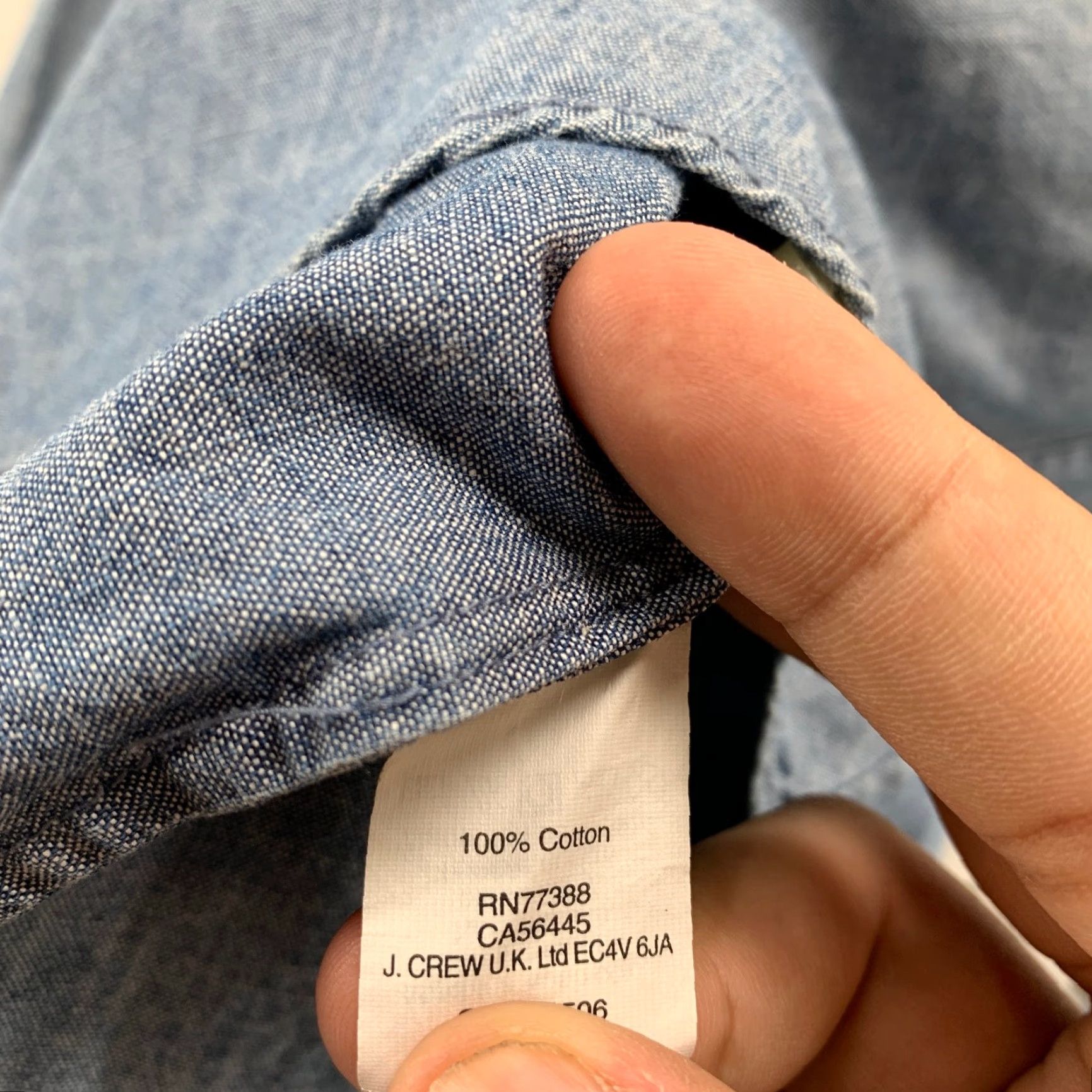 J.Crew J CREW Button-Up Shirt Womens Small Blue Denim Long Sleeve Retro Regular Size S / US 4 / IT 40 - 6 Thumbnail