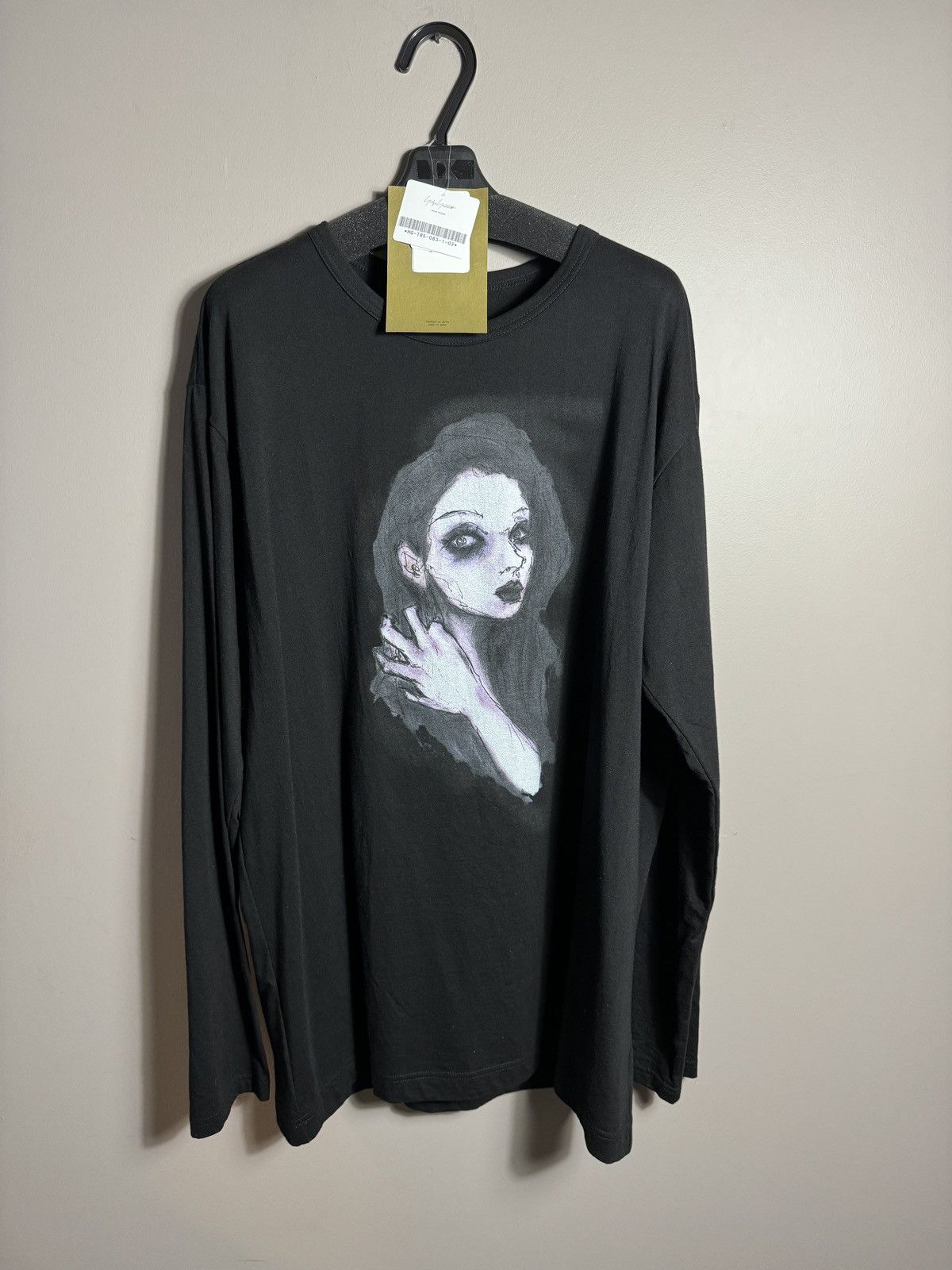 image of Yohji Yamamoto Longsleeve in Black, Men's (Size XL)