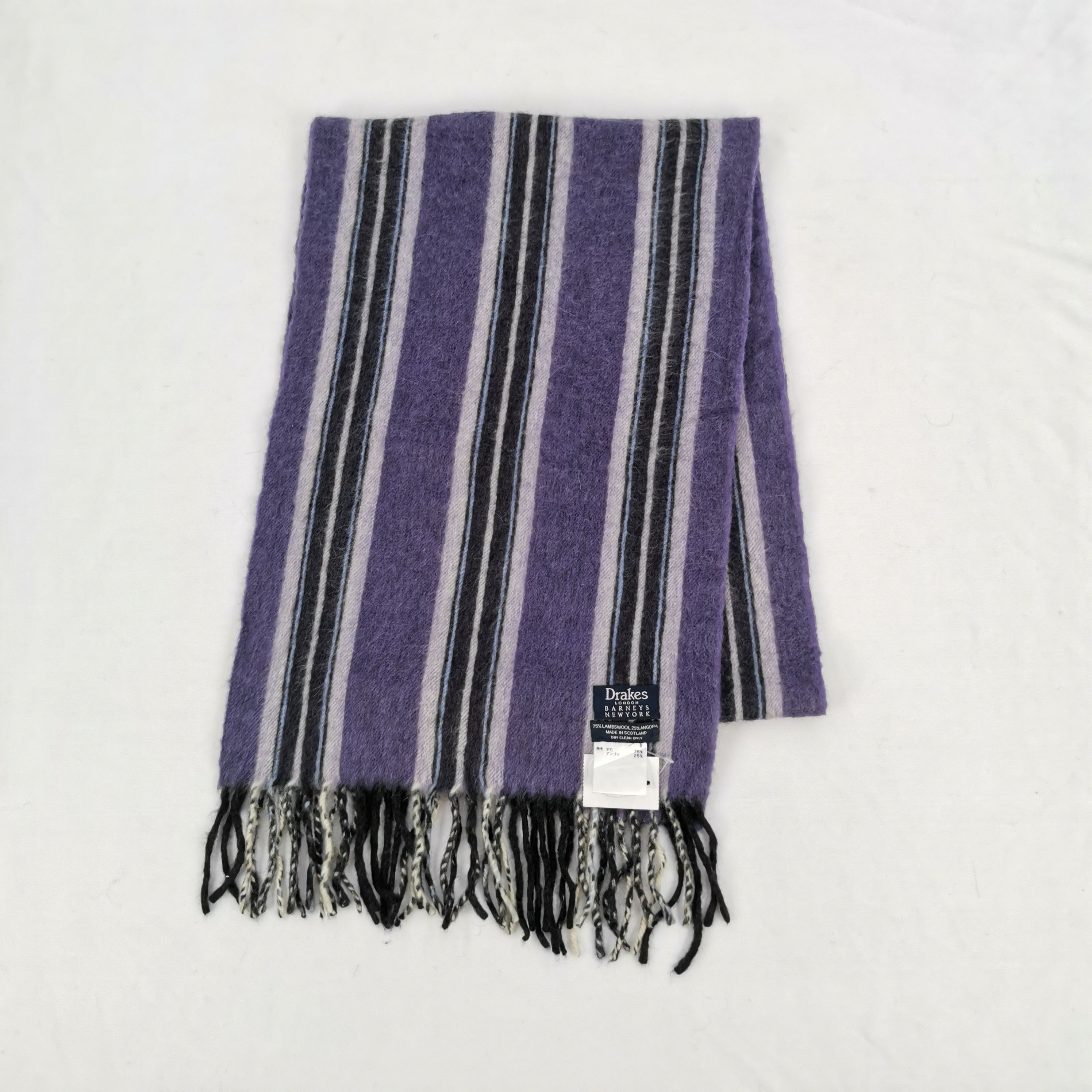 Drake × Vintage Vintage Drakes Wool Scarf Muffler Cashmere Scarves Size ONE SIZE - 3 Thumbnail