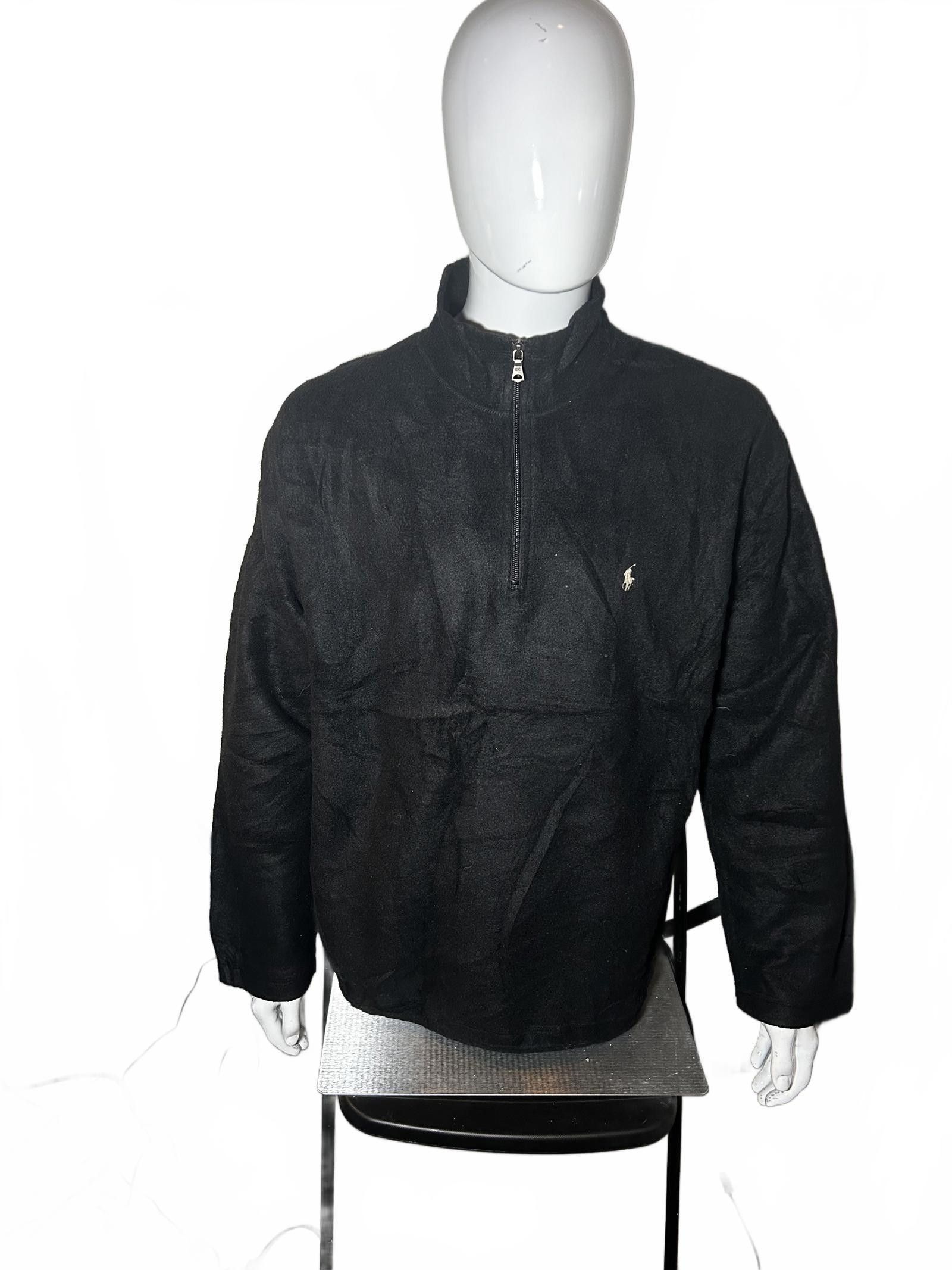 Polo Ralph Lauren Polo Ralph Lauren Black Fleece Half-Zip Pullover Size US XXL / EU 58 / 5 - 1 Thumbnail