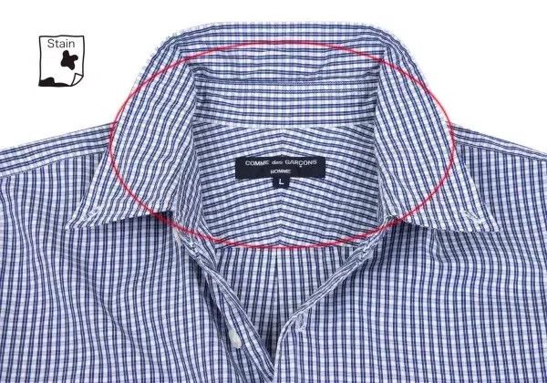 Comme des Garcons Comme Des Garcons Blue Vintage Plaid Shirt Top Size L / US 10 / IT 46 - 5 Thumbnail