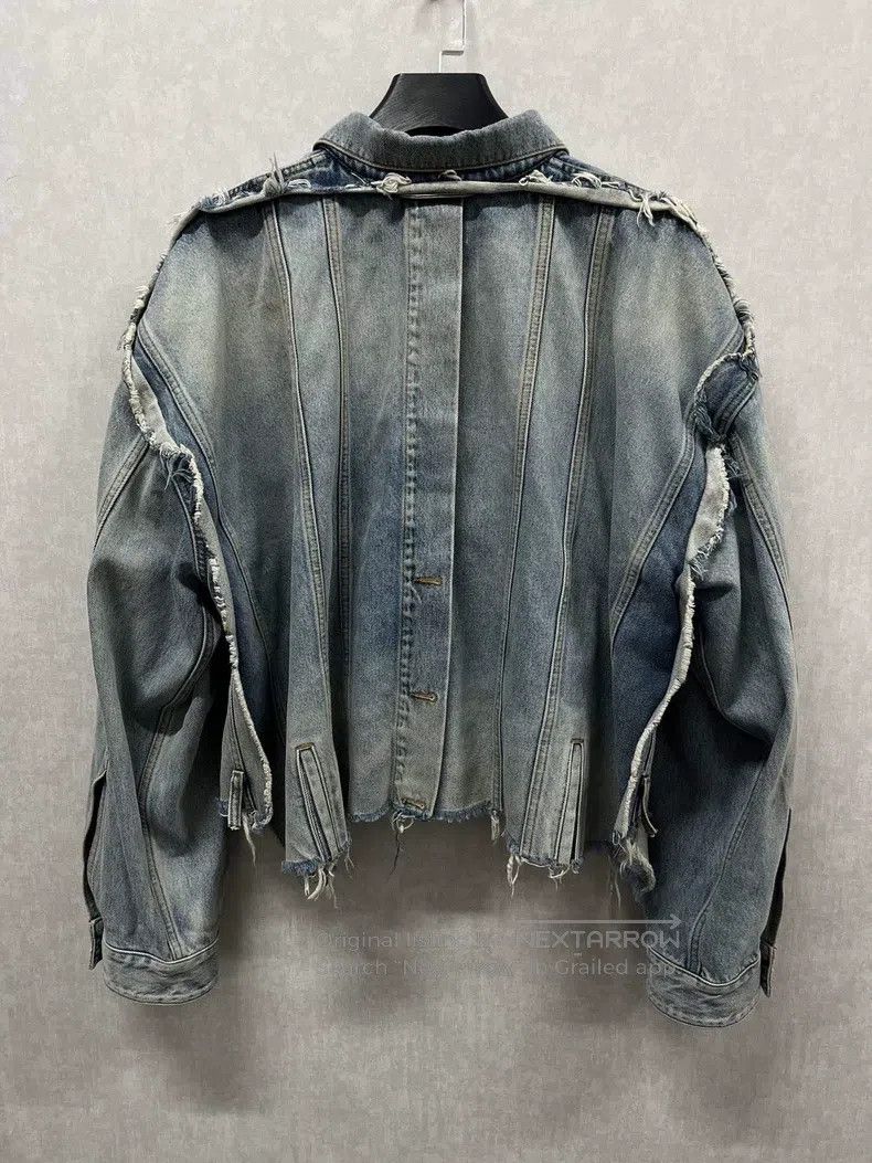 Balenciaga Balenciaga Denim Jacket Size US M / EU 48-50 / 2 - 2 Thumbnail