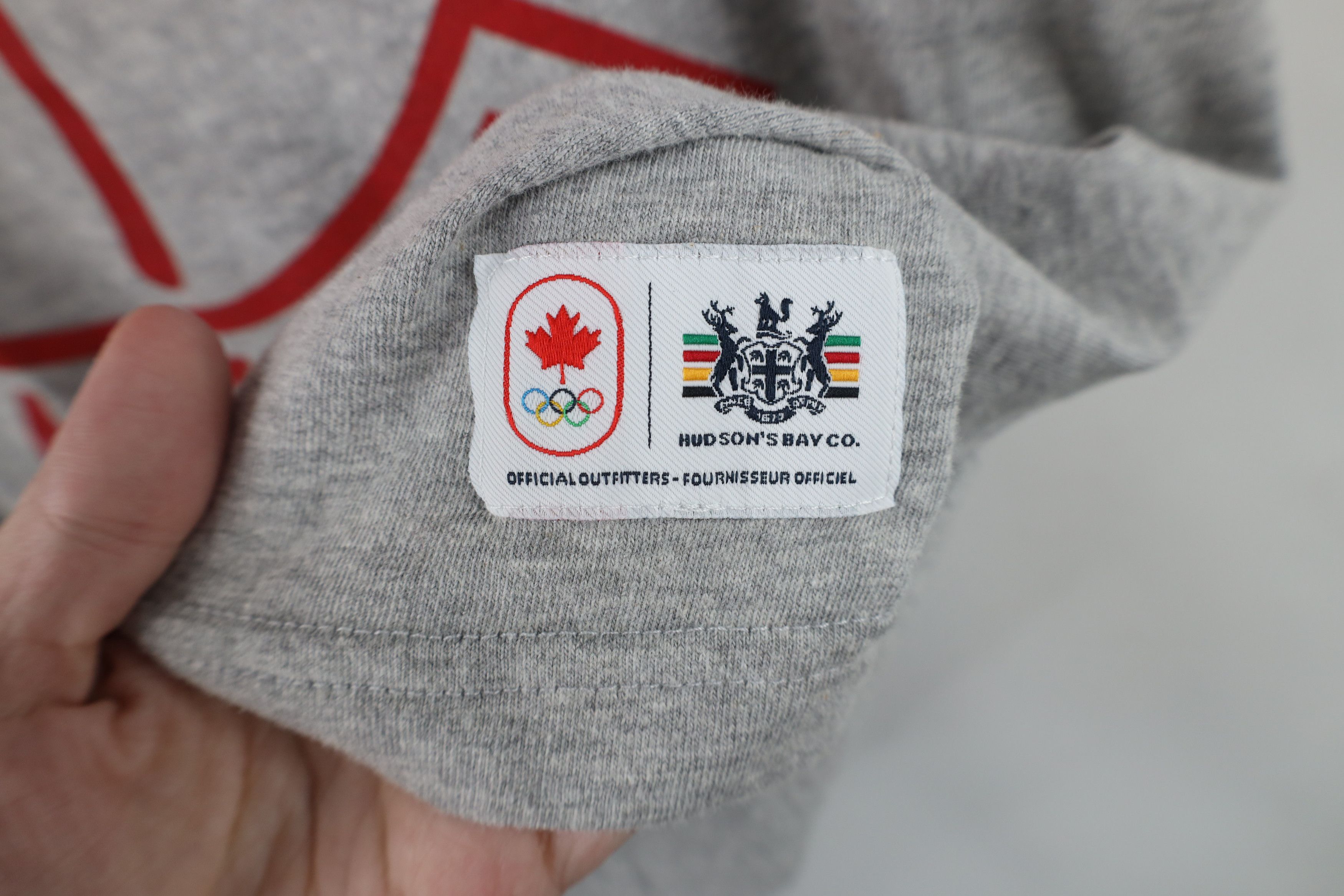 Vintage New Hudsons Bay Co Team Canada Jersey Knit T-Shirt Gray Size US L / EU 52-54 / 3 - 5 Thumbnail