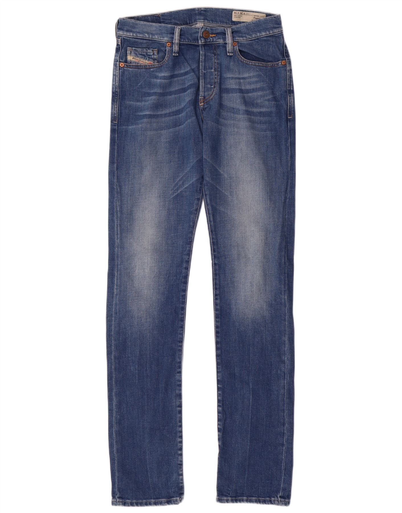 Diesel Womens Boyfriend Relaxed Fit Slim Jeans W26 L34 Blue Cotton Size 42" / US 20 - 1 Thumbnail