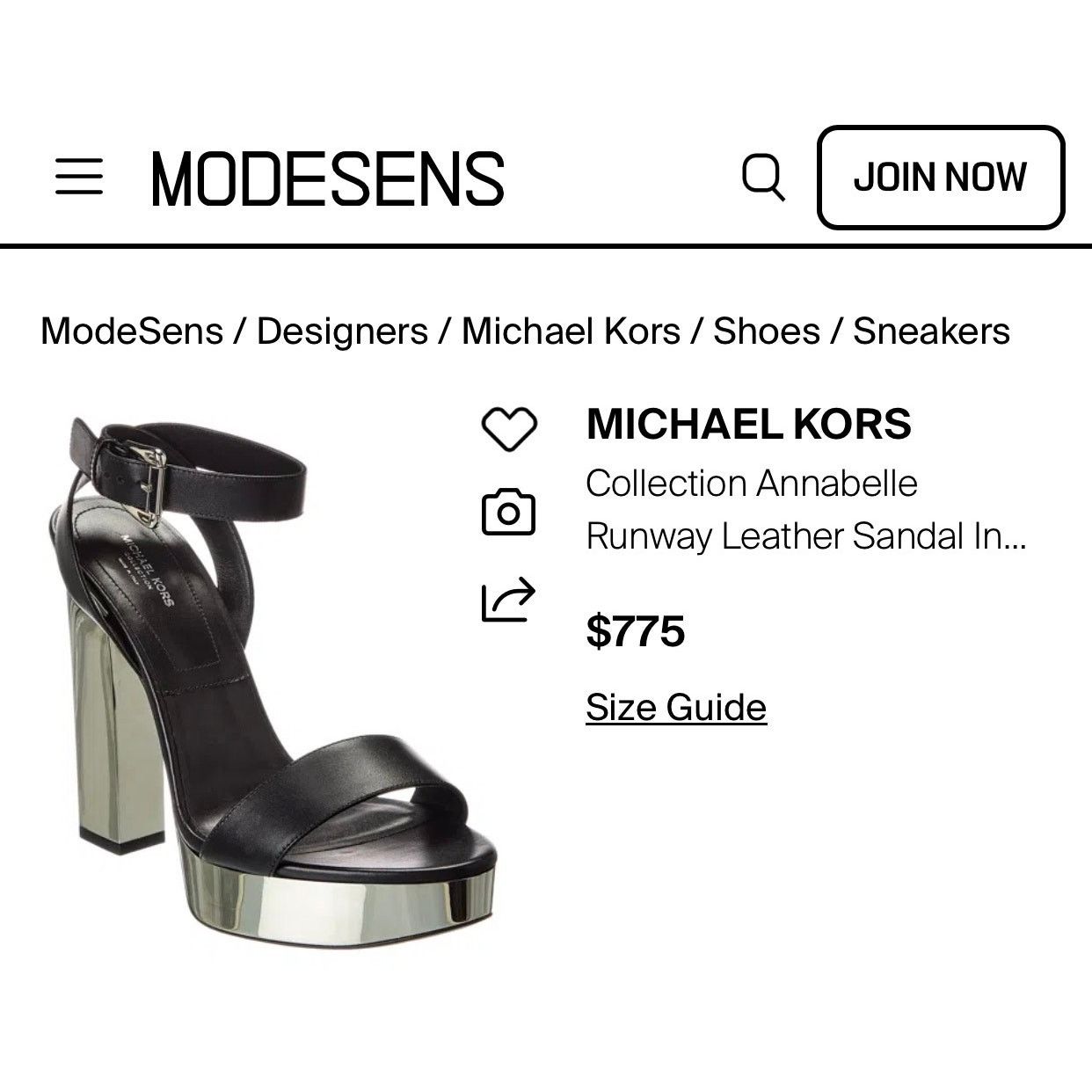 Michael Kors Michael Kors Collection Black Platform Sandals sz. 36 EU Size US 6 / IT 36 - 9 Thumbnail