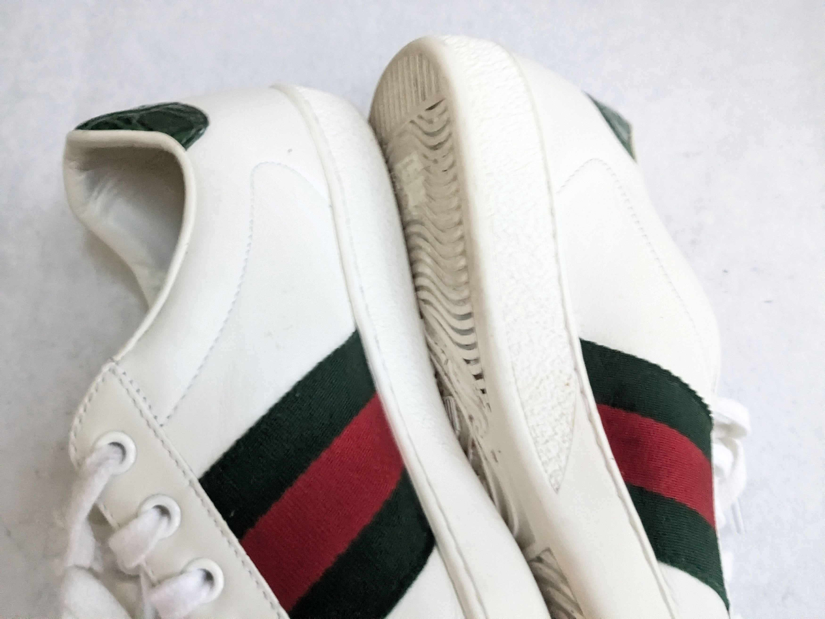 Gucci Gucci Ace Sneakers 8 White Low Tops Leather Size US 8 / EU 41 - 12 Thumbnail