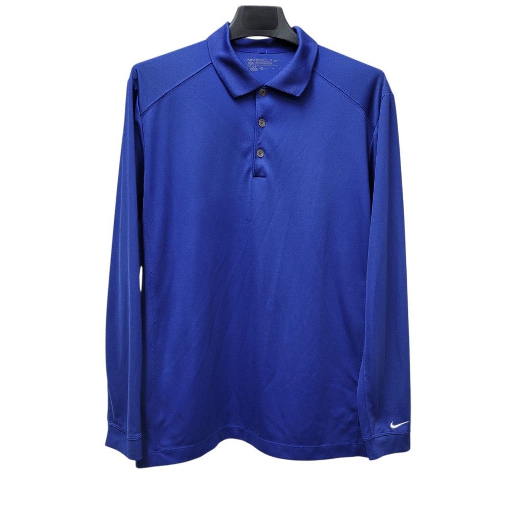 Nike Nike Golf Tour Performance Dri-FIT Long-Sleeves Collared Blu Size US M / EU 48-50 / 2 - 2 Thumbnail