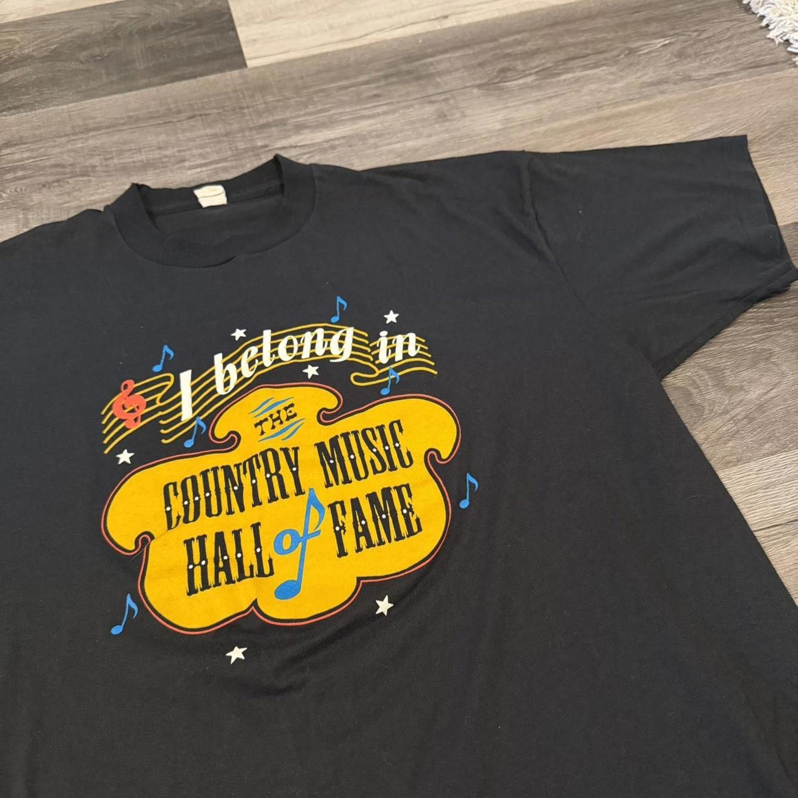 Other vintage i belong in the country music hall of fame t shirt Size US XL / EU 56 / 4 - 1 Thumbnail