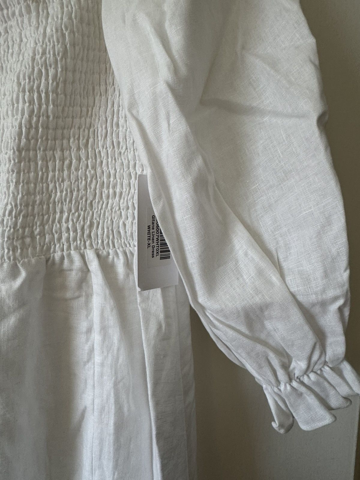 Reformation Reformation Gitane Linen Dress White XL NWT Size XL / US 12-14 / IT 48-50 - 2 Thumbnail