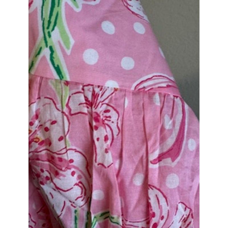 Lilly Pulitzer Lilly Pulitzer Women Nikita Pink Floral Ruffle Mini Skirt 4 Size 27" / US 4 / IT 40 - 5 Thumbnail
