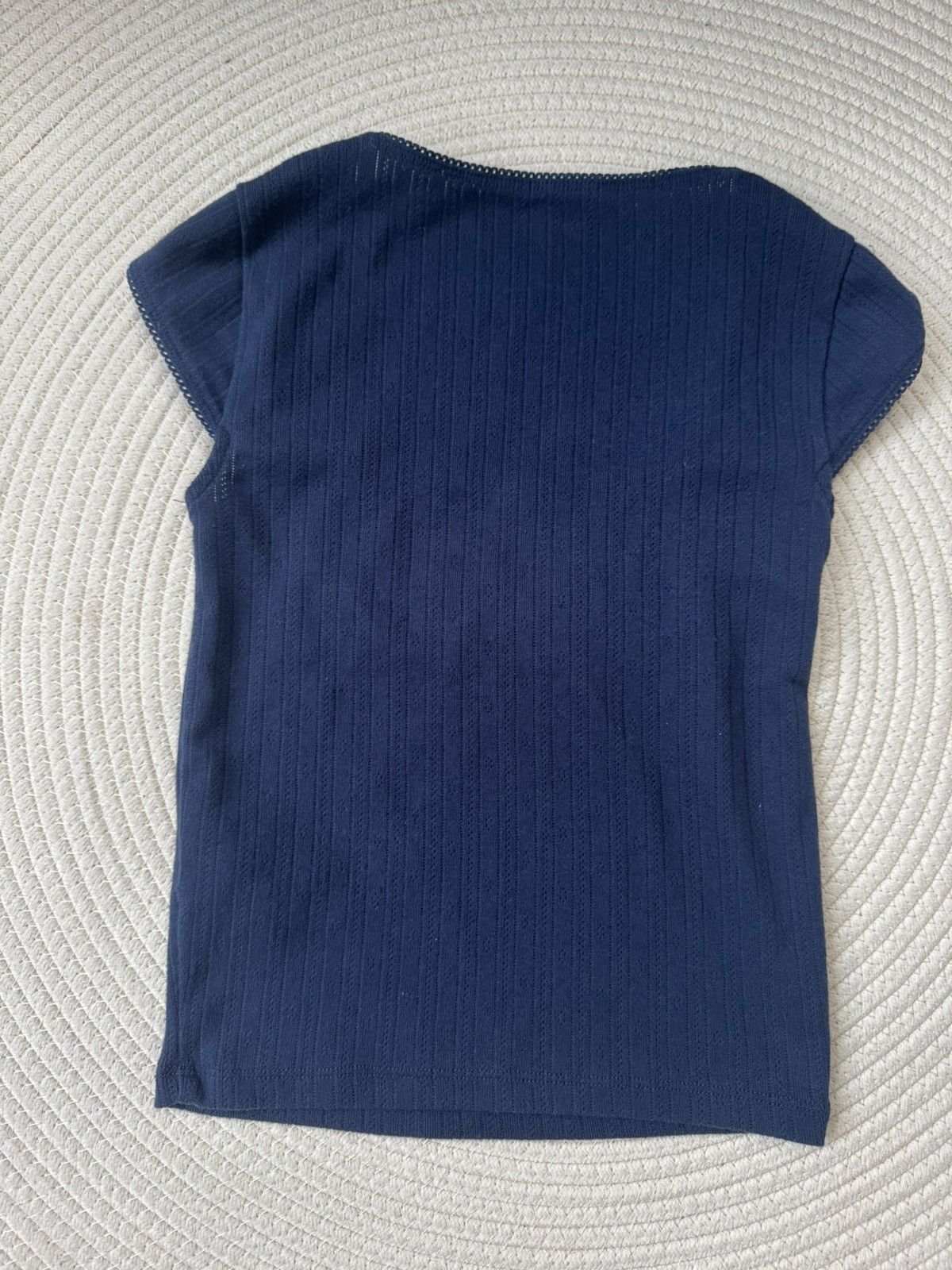 Hollister HOLLISTER Pointelle Square-Neck Top NAVY BLUE XXS Size XXS / US 00 / IT 34 - 5 Thumbnail