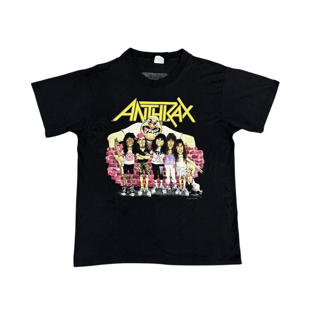 Band Tees Vintage 80s Anthrax Tour Shirt Size US XL / EU 56 / 4 - 3 Thumbnail