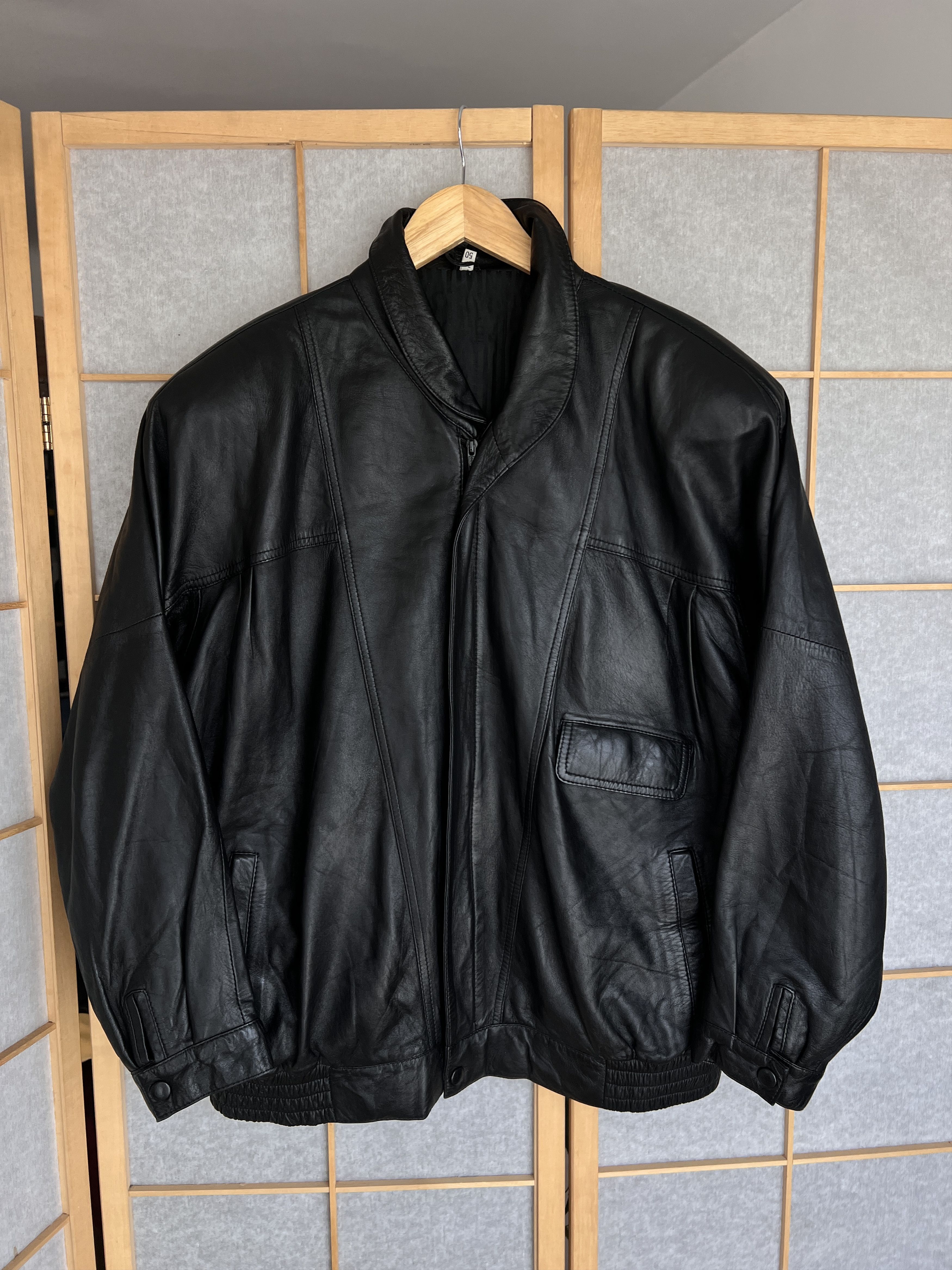 Yohji Yamamoto 2000s JAPANESE ISSEY MIYAKE STYLE LEATHER JACKET LGB I6W9 L Size US M / EU 48-50 / 2 - 2 Thumbnail