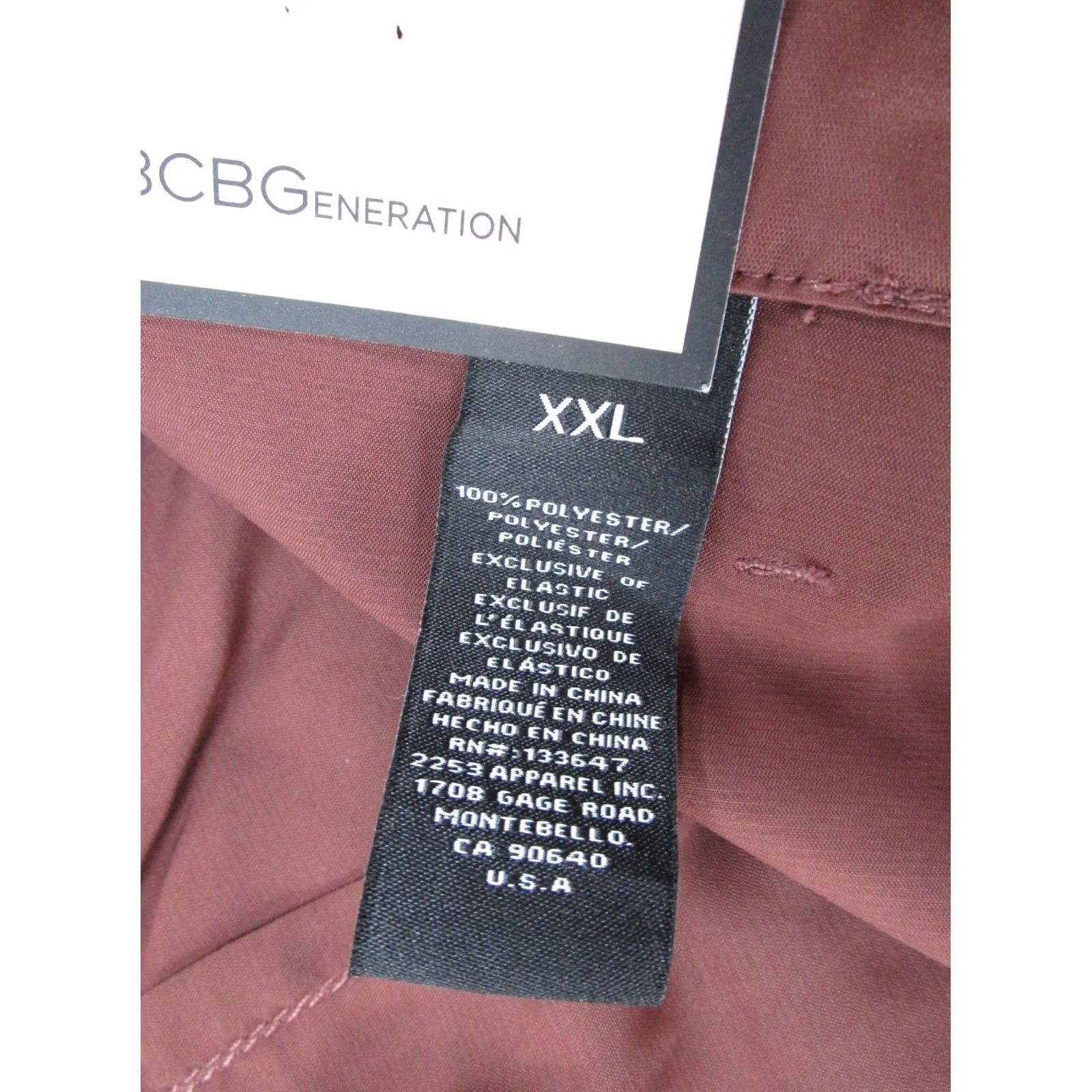 Vintage BCBG Parachute Jogger Pants Paperbag Style 2XL Brown Pockets Womens Regular Baggy Wide Leg Vintage No Size 40" / US 18 - 3 Thumbnail