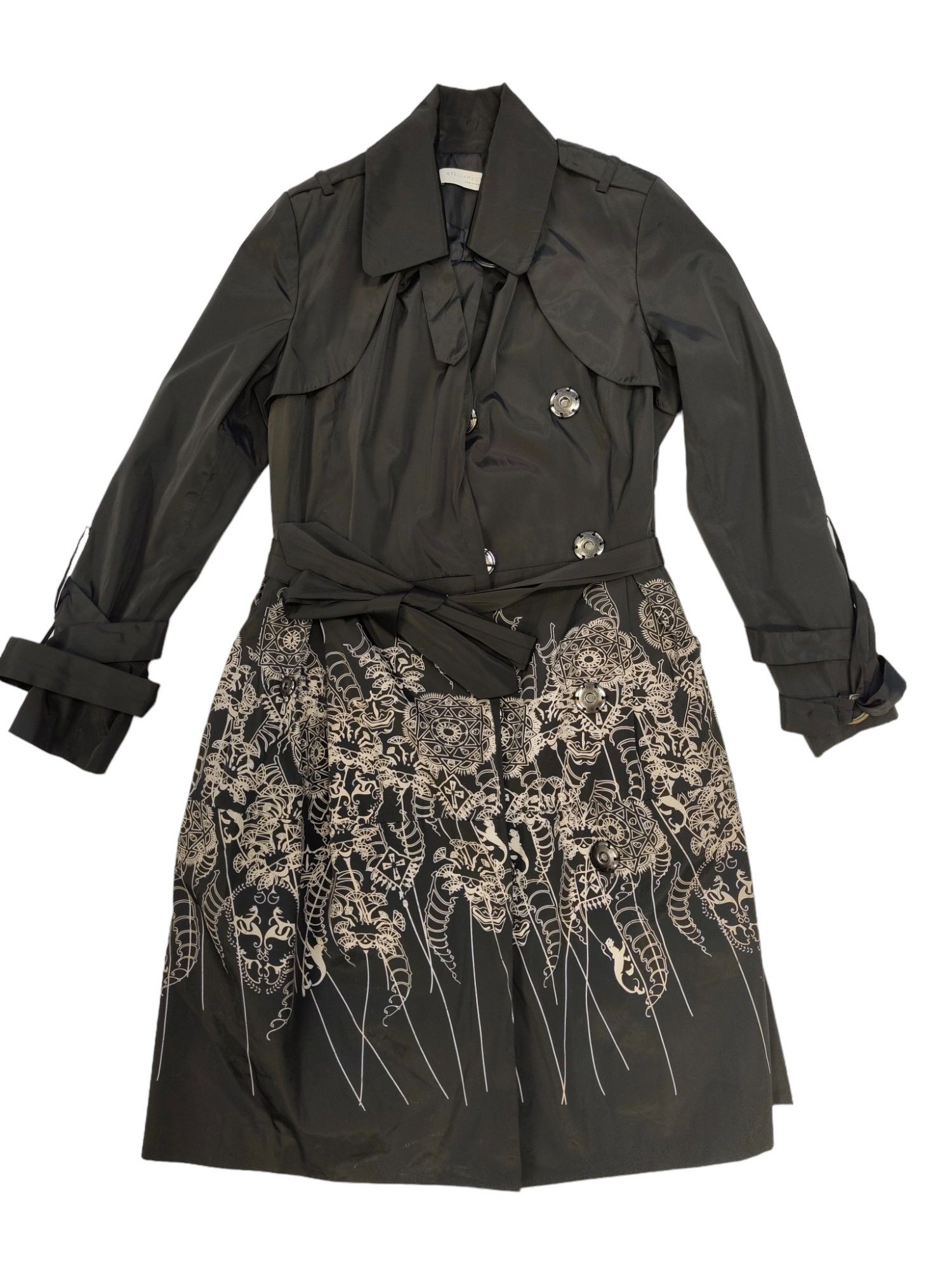 Stella McCartney Trench Coat With Print At The Bottom Size XS / US 0-2 / IT 36-38 - 1 Thumbnail