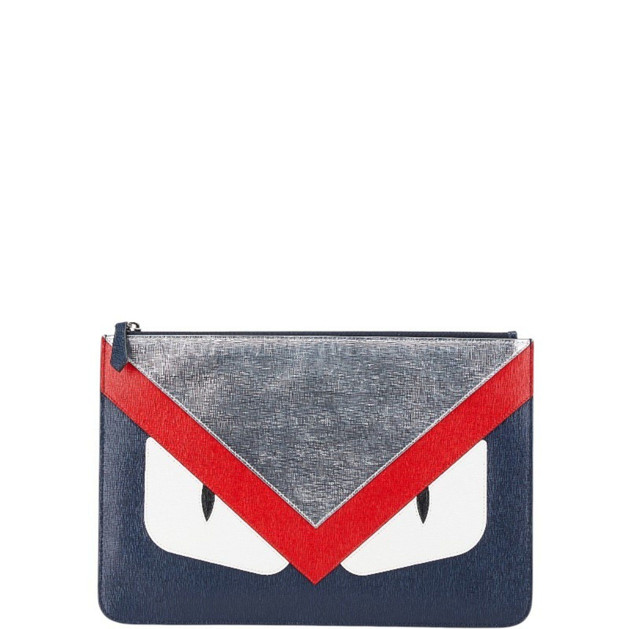 Fendi Monster Bugs Eye Clutch Bag/Second Bag 7N0078-6EF Navy
