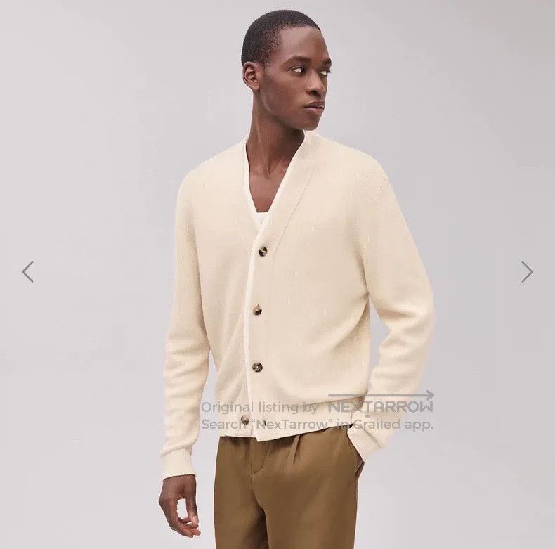 Hermes Hermes Men's old money wind cotton linen knit cardigan Size US M / EU 48-50 / 2 - 1 Thumbnail