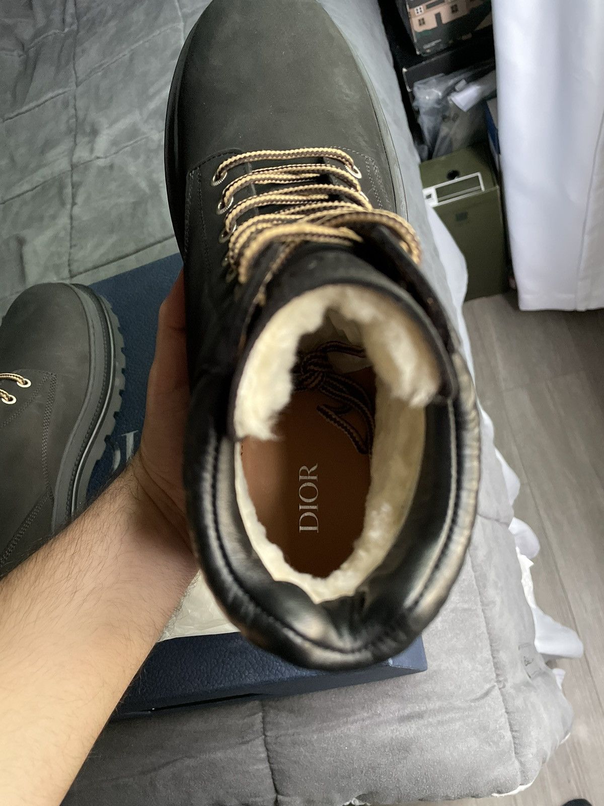 Dior Dior Oblique Black Nubuck Boots Size US 10 / EU 43 - 12 Thumbnail