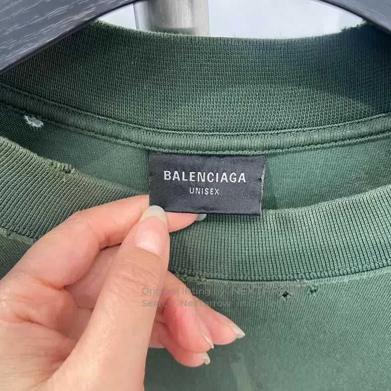 Balenciaga Balenciaga Tape green short sleeve t-shirt Size US L / EU 52-54 / 3 - 4 Thumbnail
